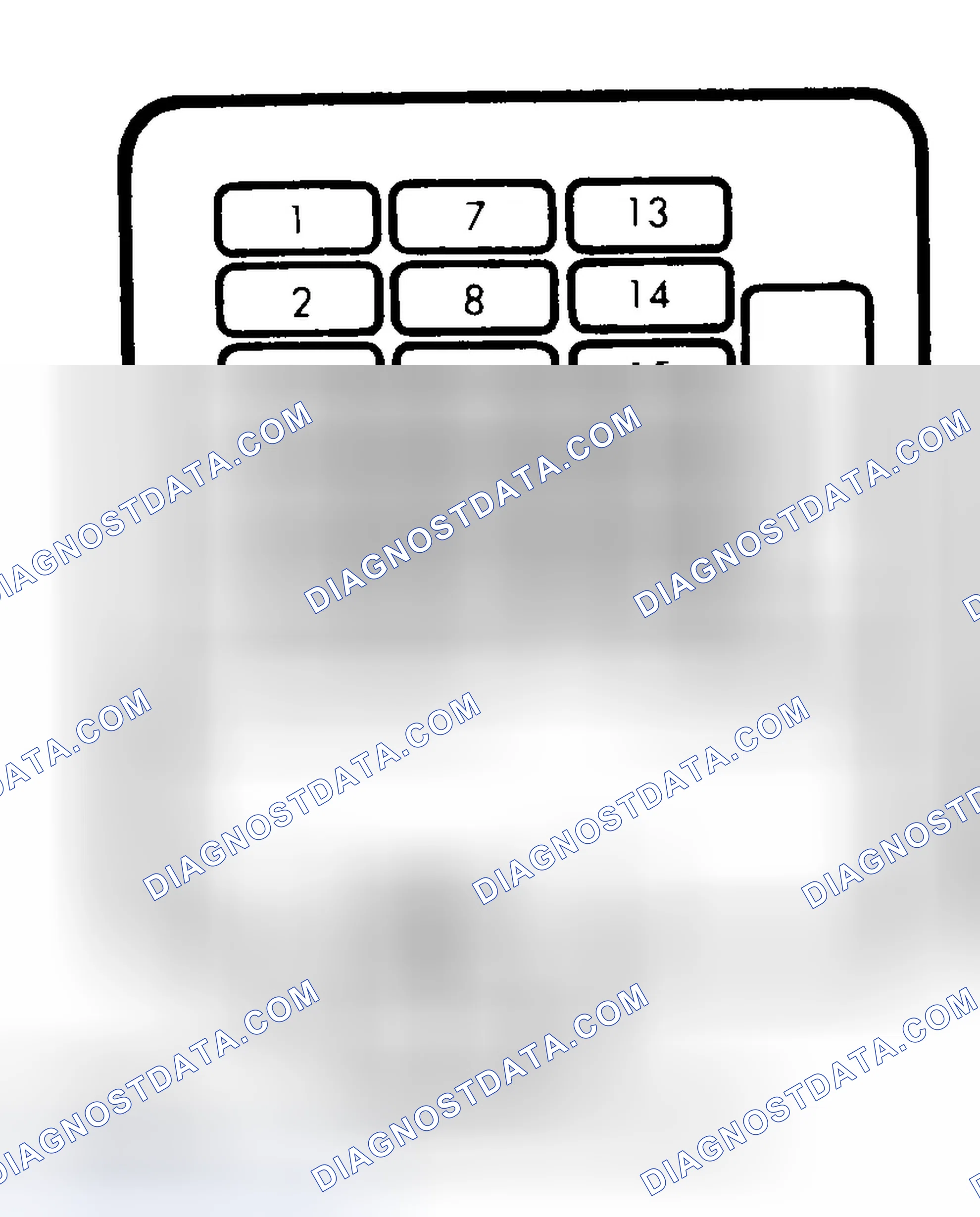 Scheme 1: INSTRUMENT PANEL FUSE IDENTIFICATION (1991-92)