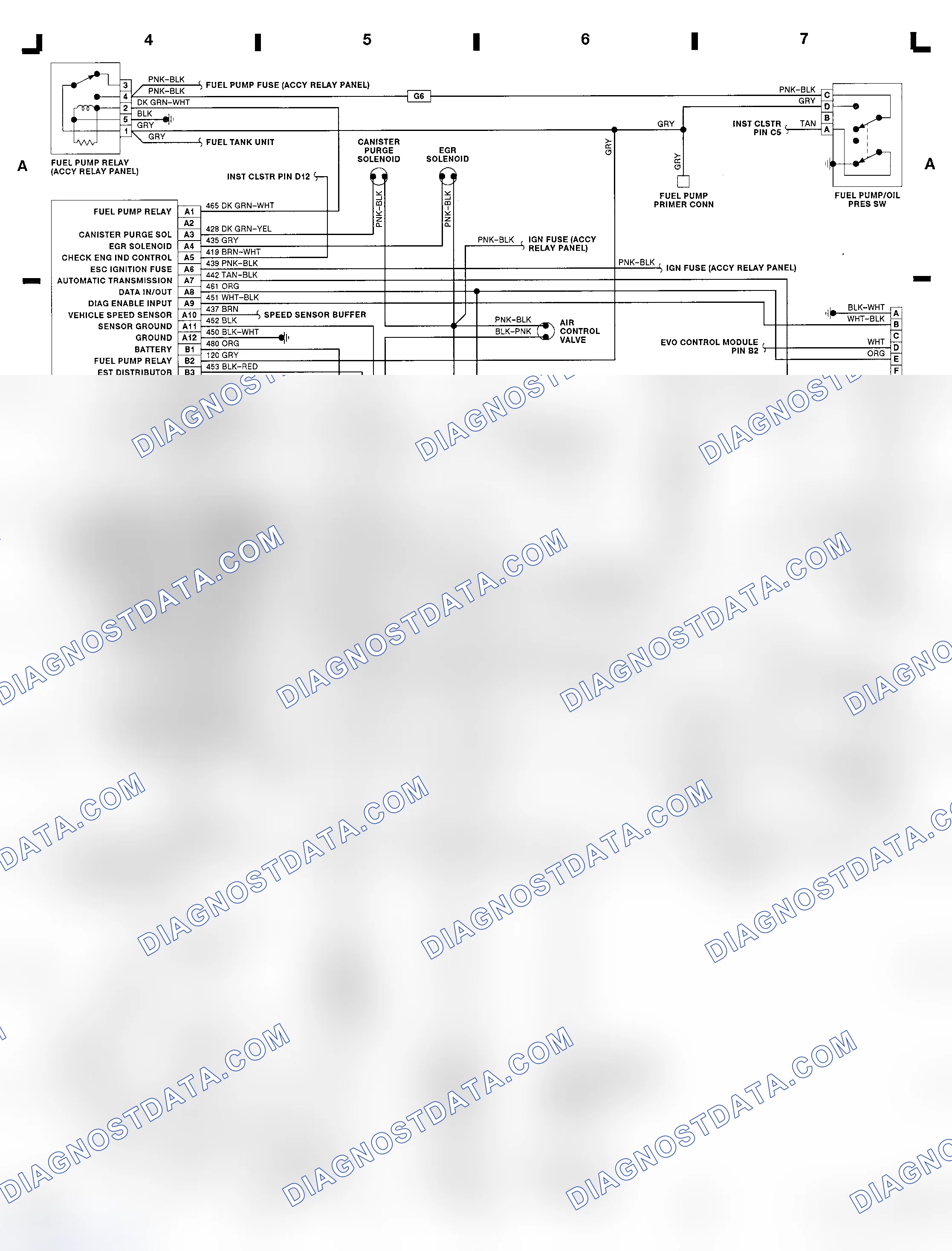 Scheme 41: 5.0L (VIN E) & 5.7L (VIN 7) ECM Wiring Diagram (Brougham)
