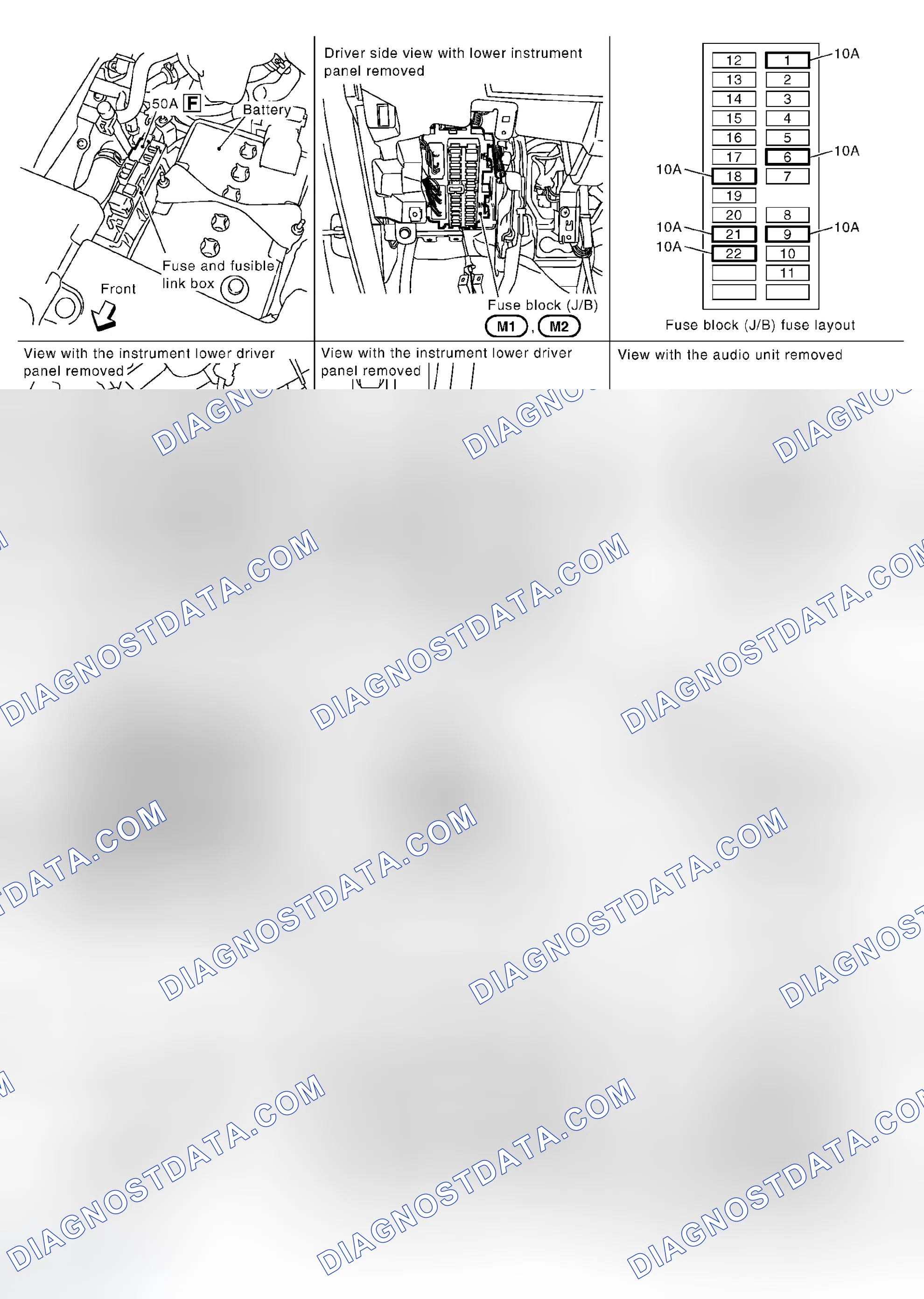 Scheme 7: Component Parts And Harness Connector Location