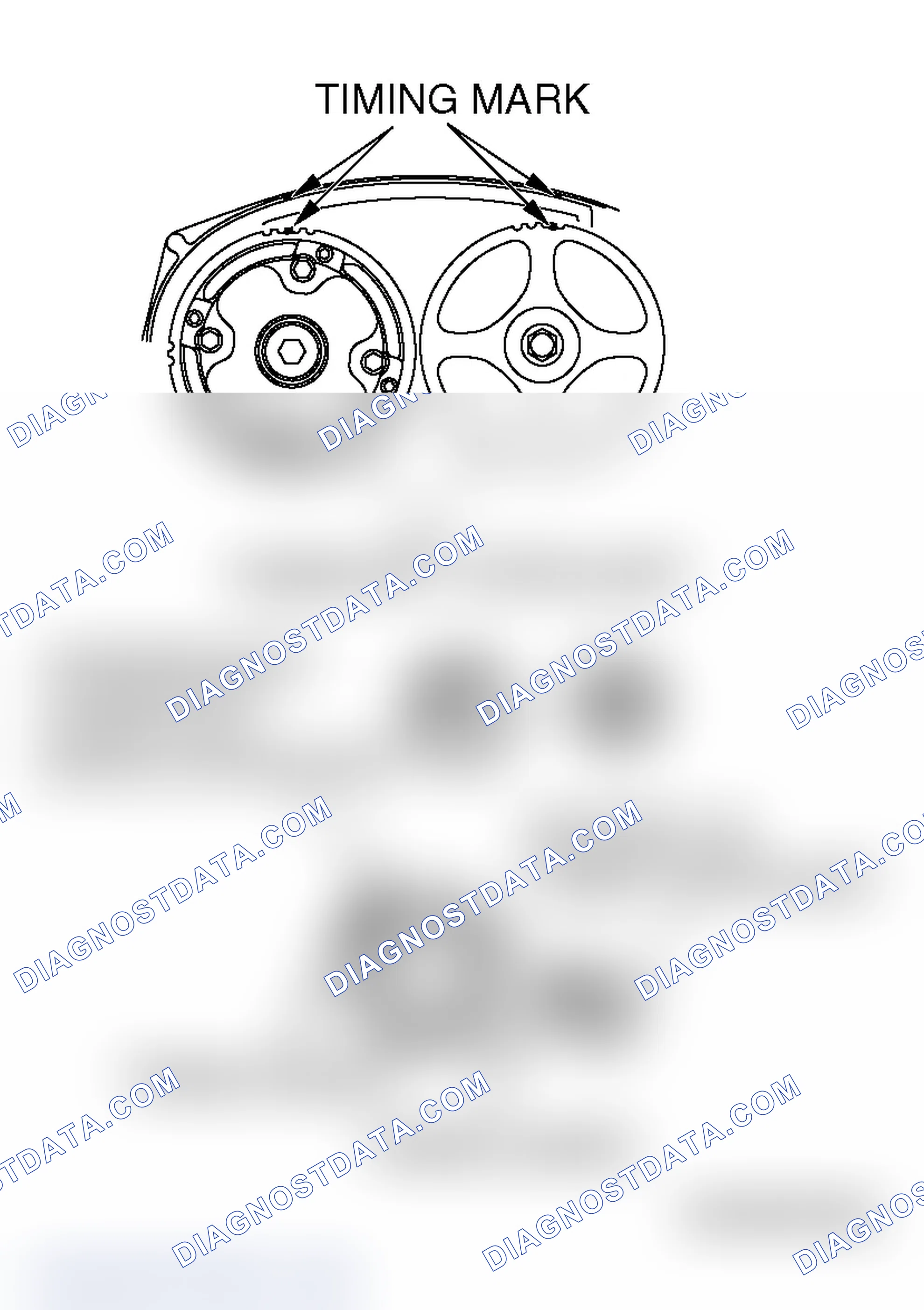 Scheme 681: >> F << VALVE TIMING BELT INSTALLATION