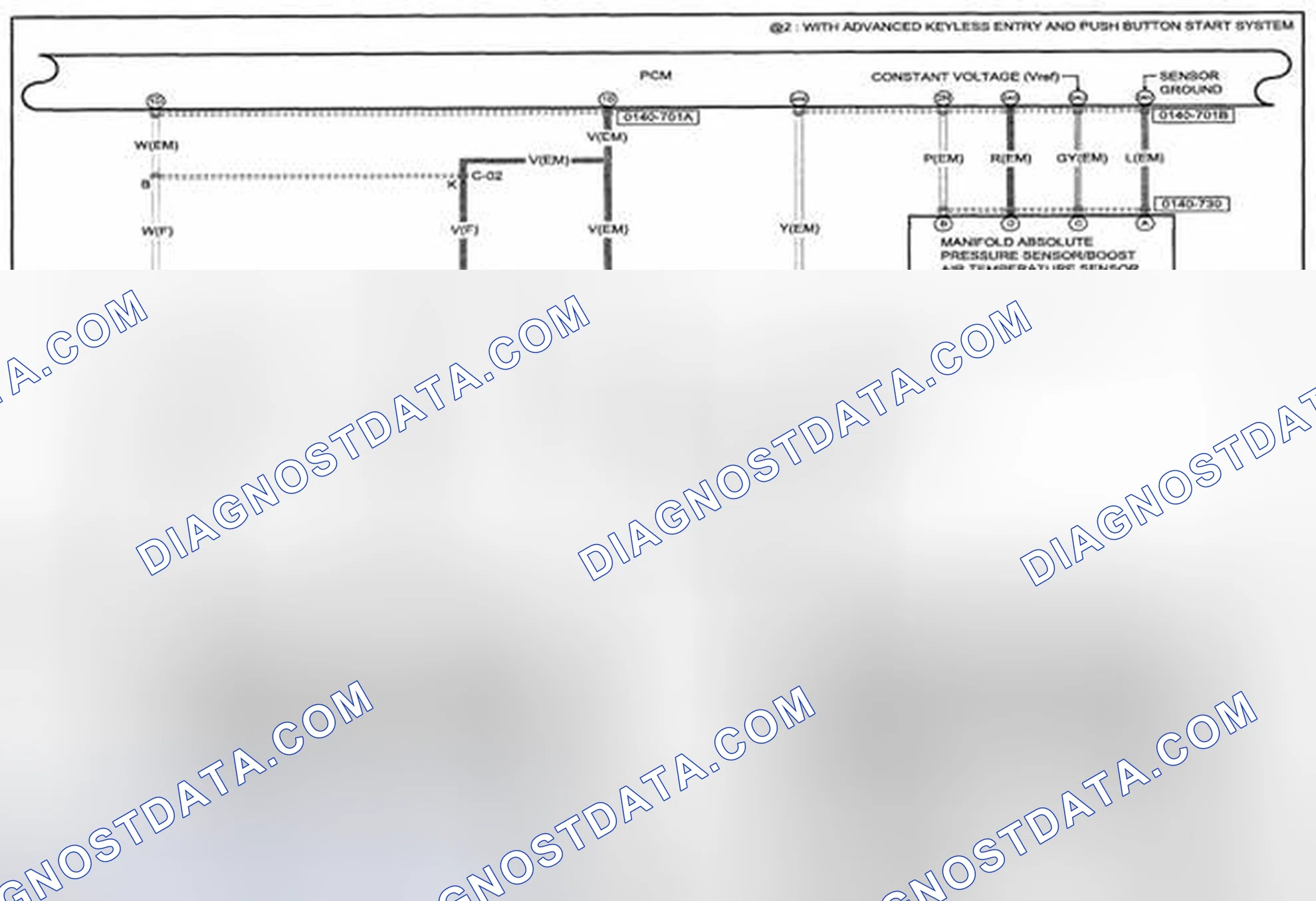 Scheme 154: Control System (MZR 2.3 DISI Turbo) Wiring Diagram - 0140-7h (1 Of 2)
