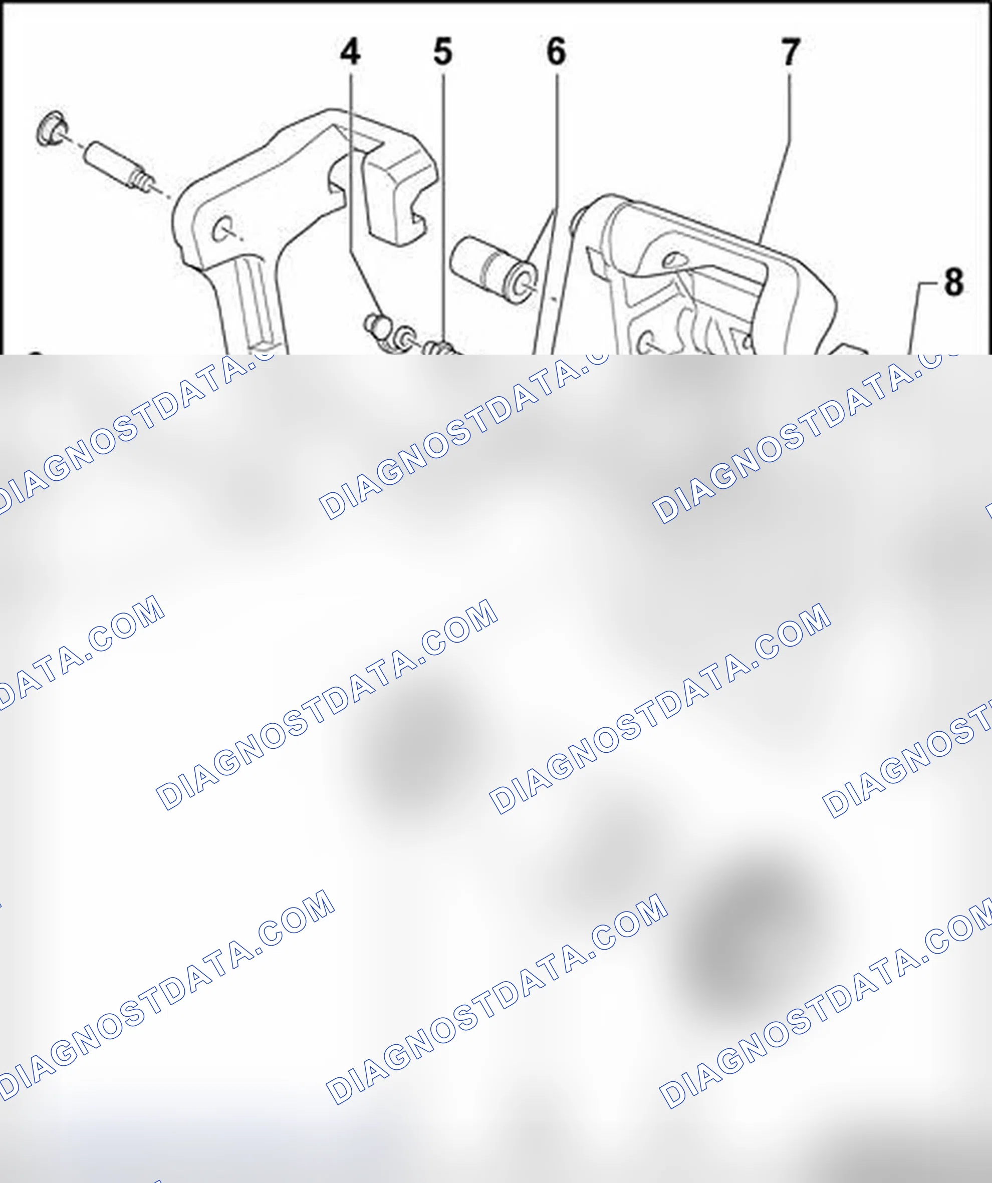 Scheme 133: Brake caliper, servicing