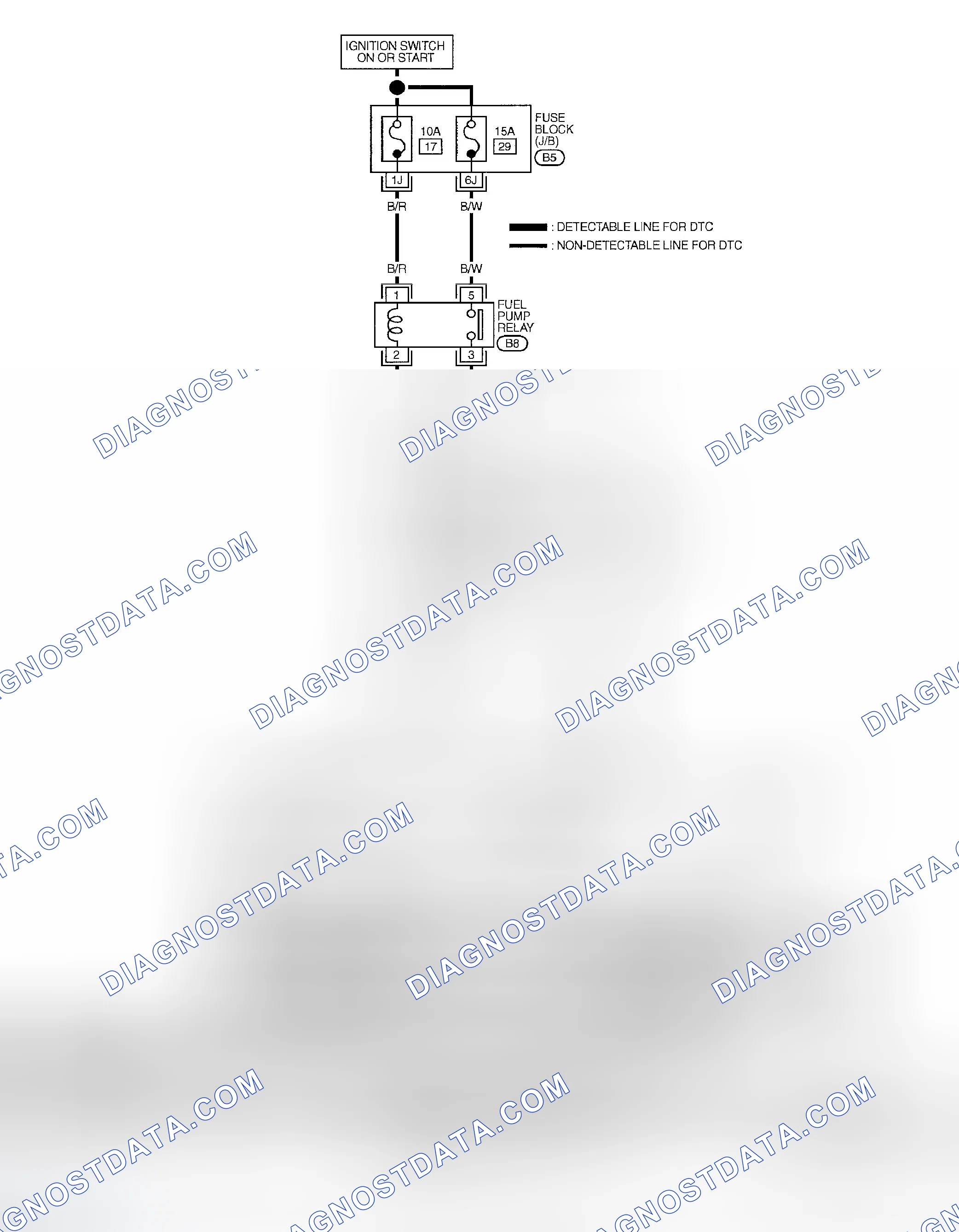 Scheme 230: Fuel Pump Control System (Maxima)