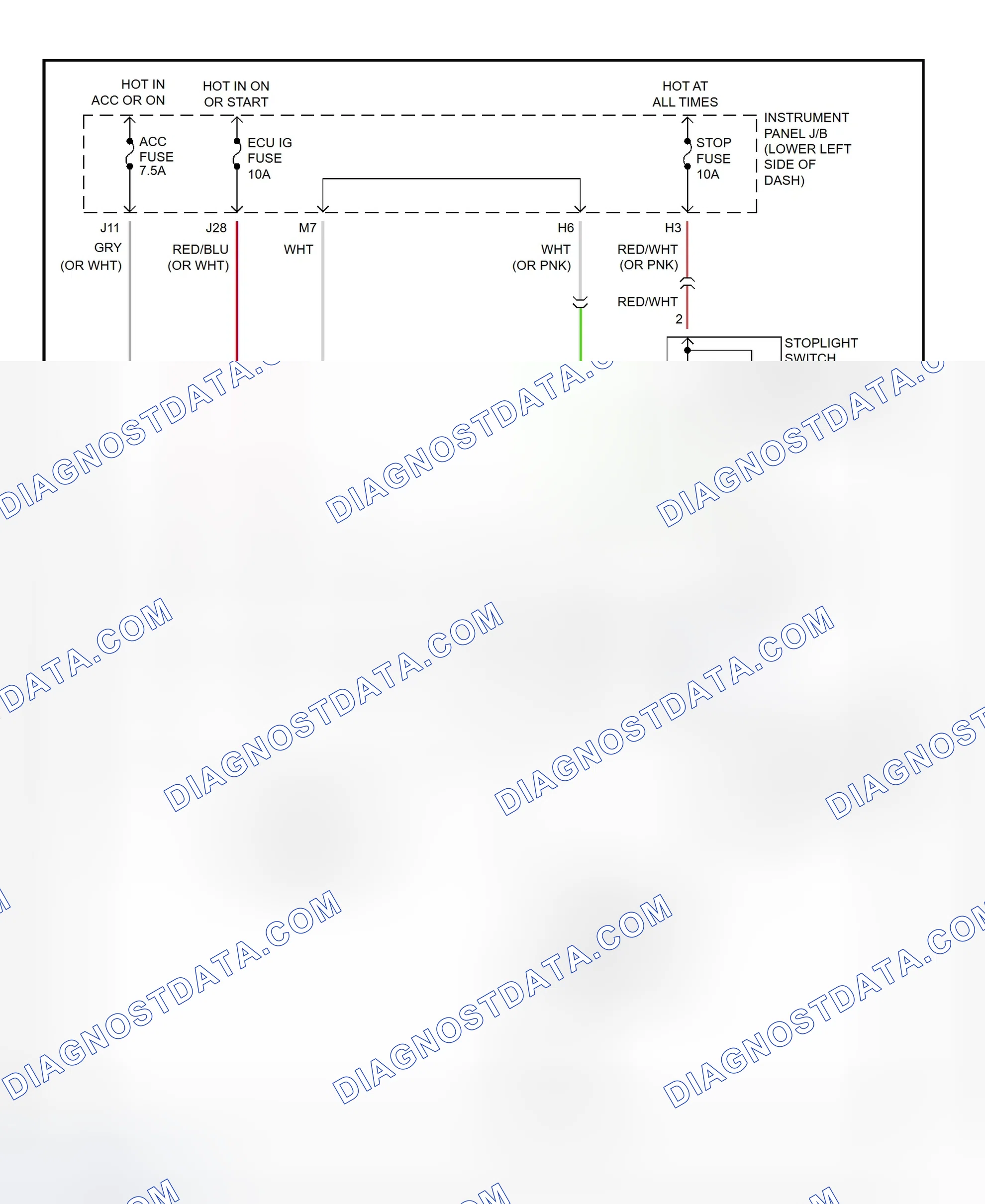Scheme 326: Shift Interlock System Wiring Diagram (2002 - Toyota RAV4)