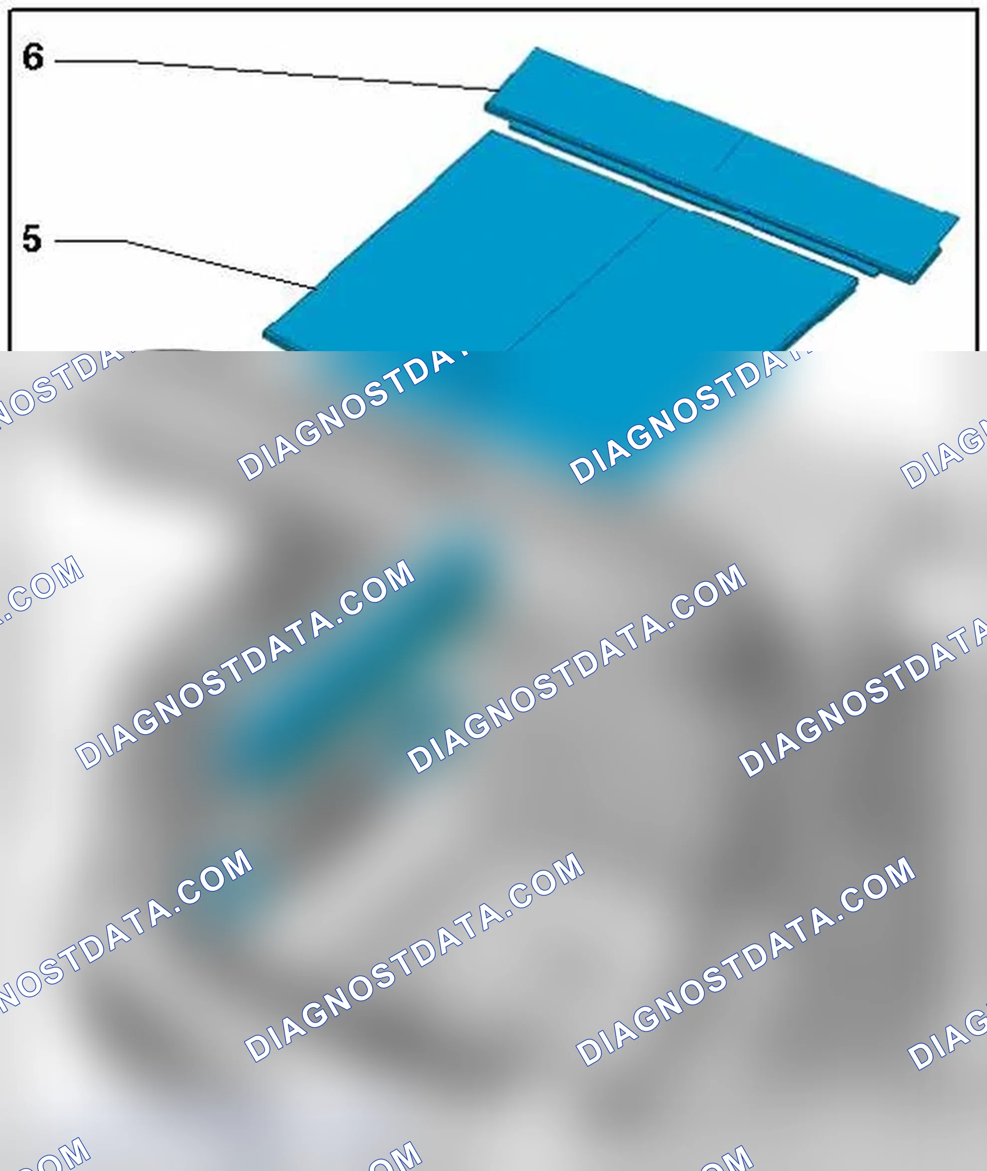 Scheme 18: LUGGAGE COMPARTMENT FLOOR WITH GAP COVER OVERVIEW