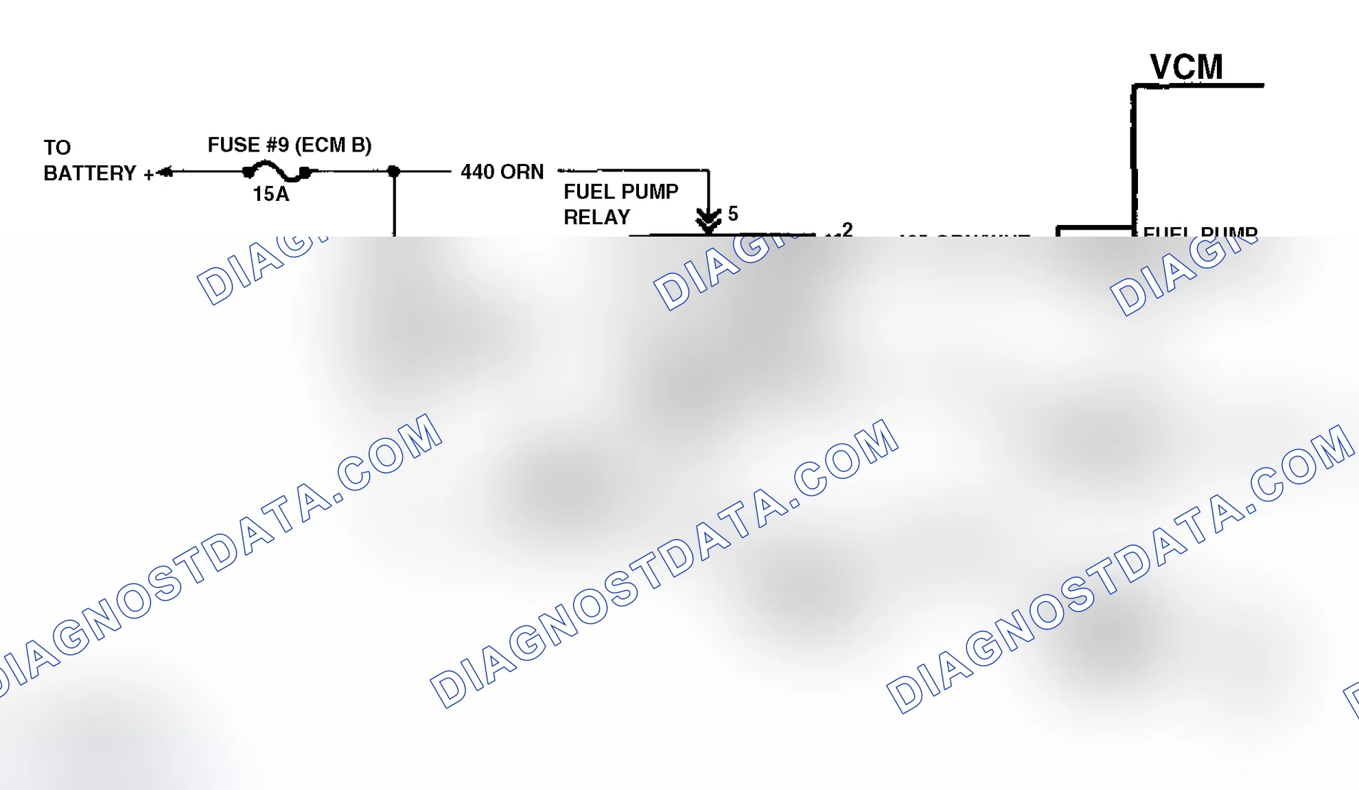 Scheme 97: Code P1222 Schematic (4.3L "S" & "T" Series Pickup M/T) Fuel Pump Voltage Low