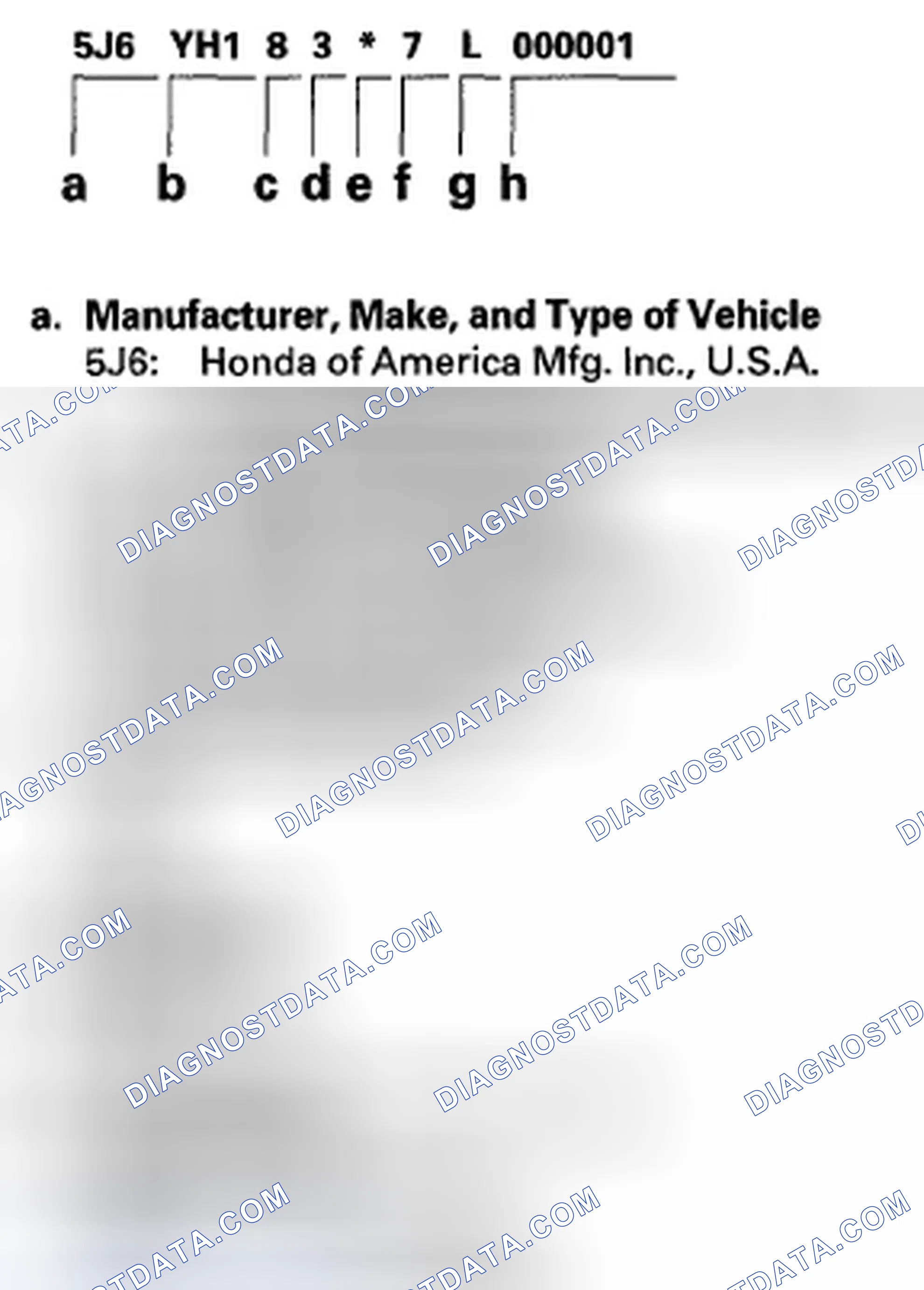 Scheme 1: Vehicle Identification Number