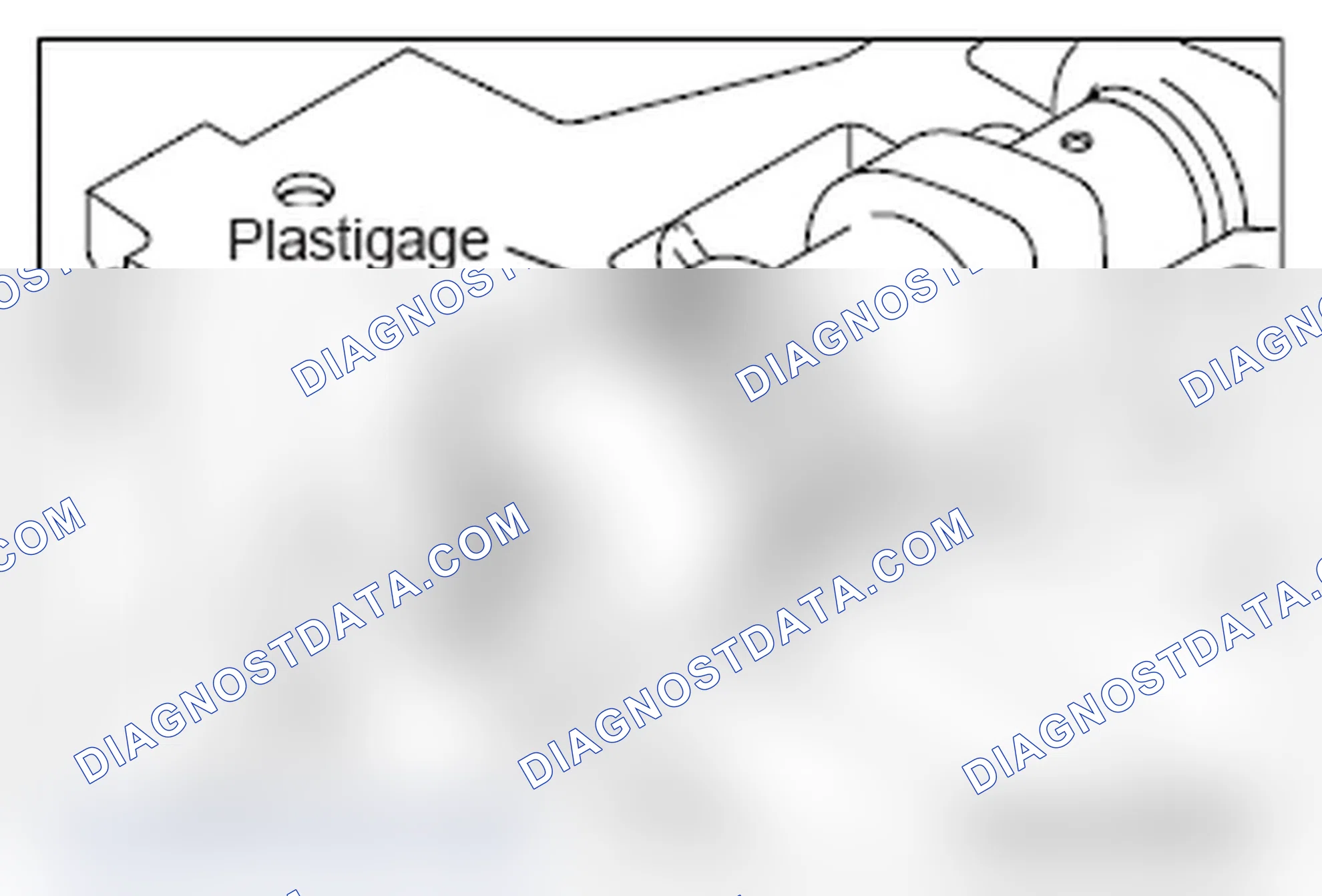Scheme 590: CAMSHAFT OIL CLEARANCE (PLASTIGAGE METHOD)