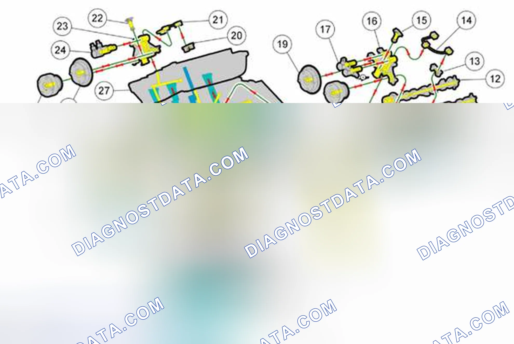 Scheme 1428: Engine Oil Flow Illustration