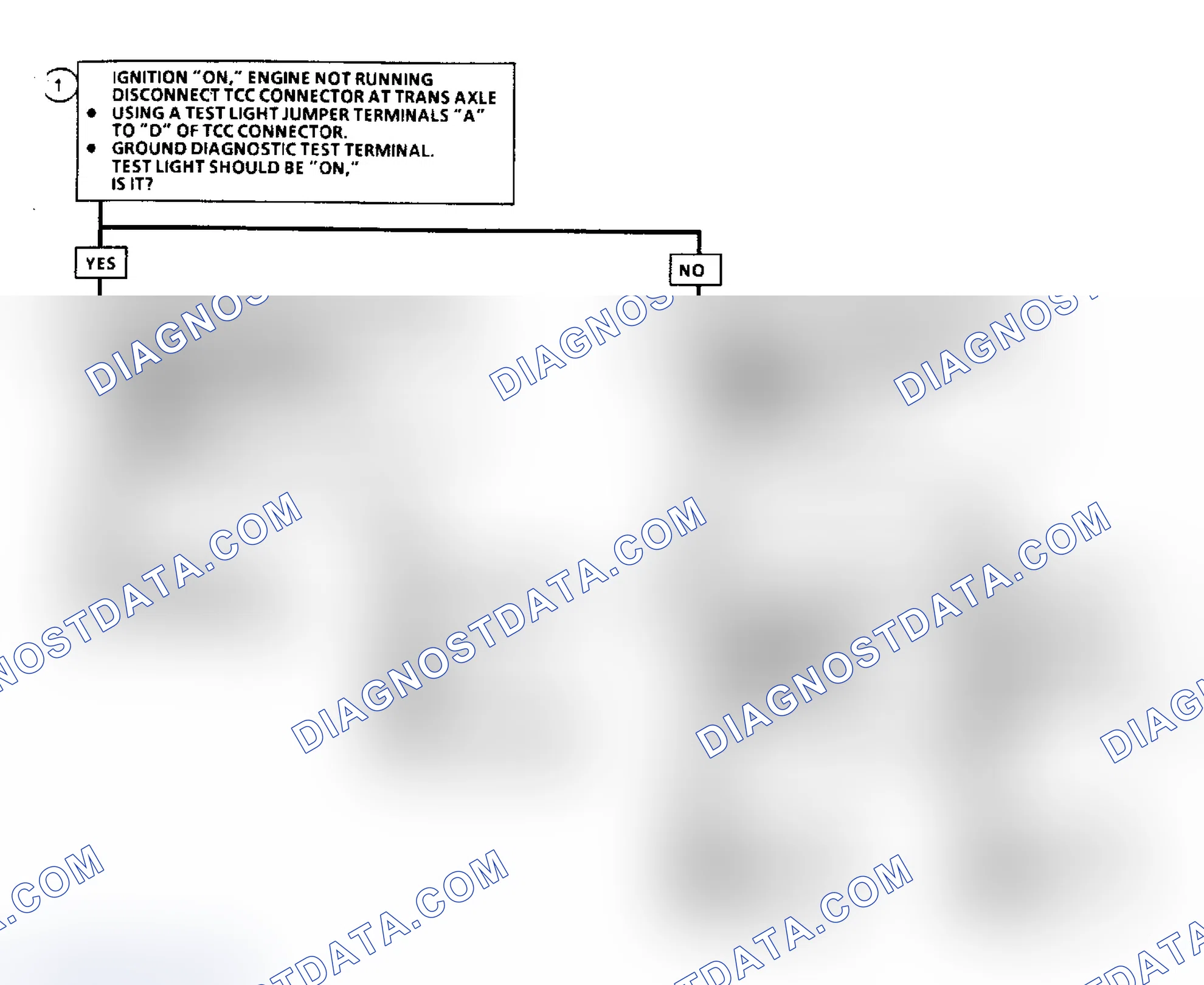 Scheme 309: Code 39: TCC Ckt Flow Chart (3.3L W/125-C Trans)