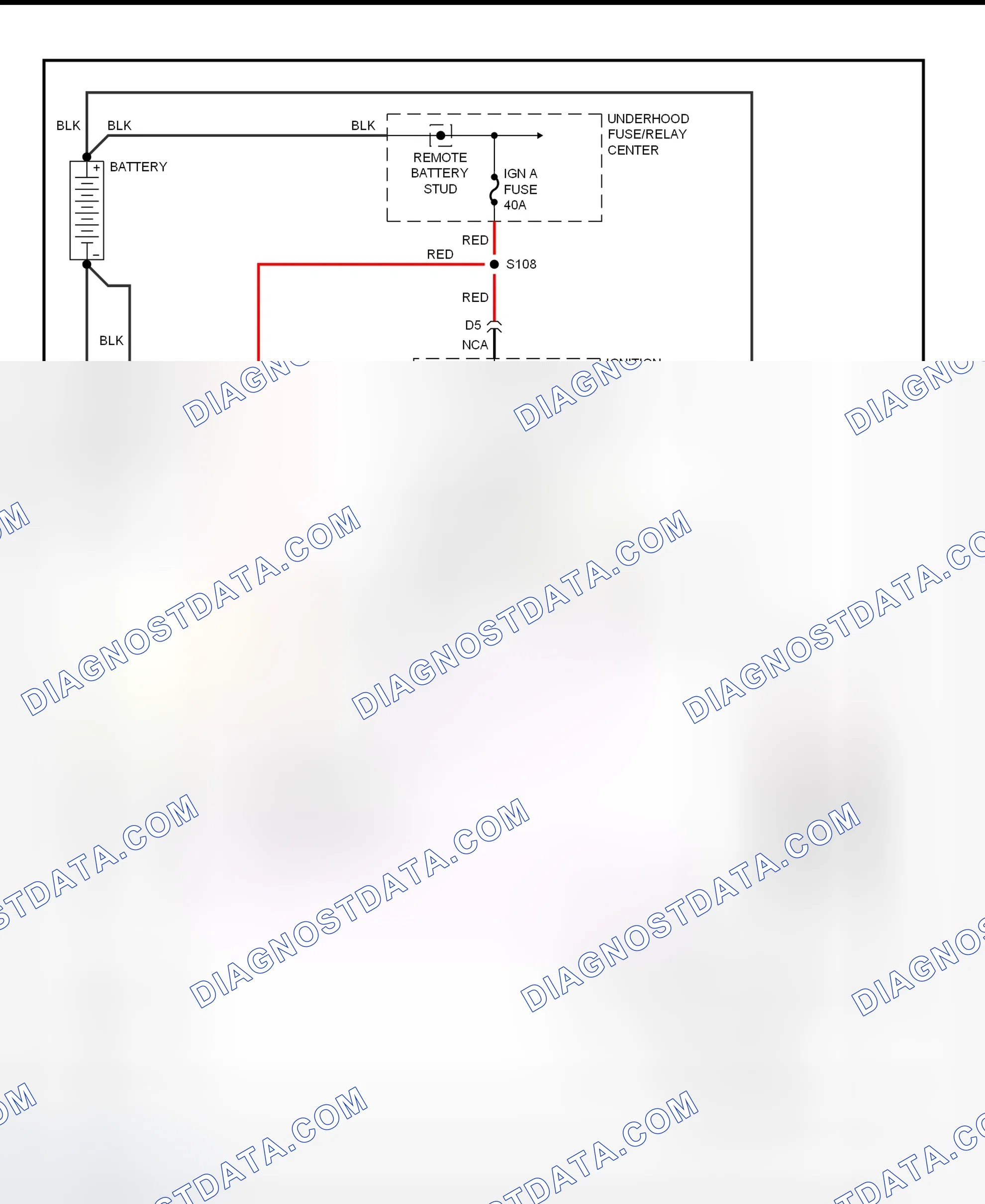 Fig. 12: Starting System Wiring Diagram (Astro & Safari)