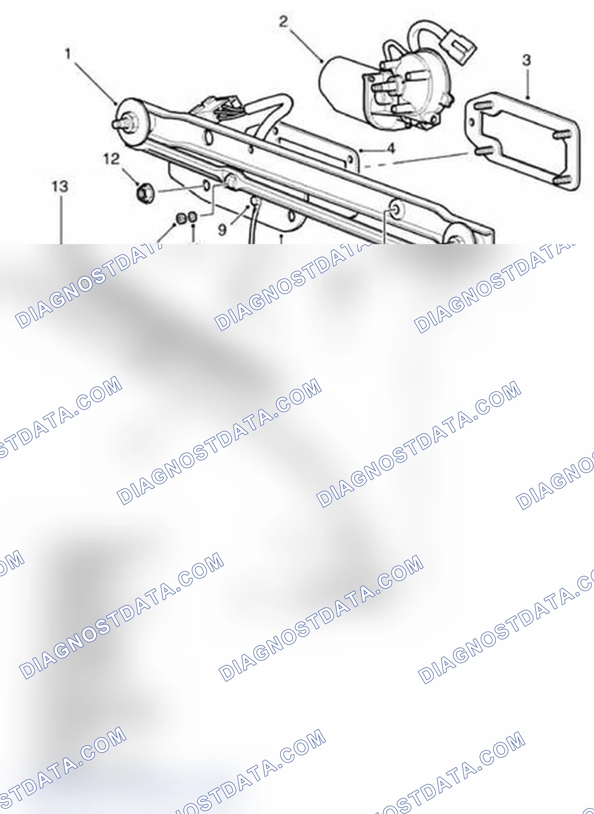 Scheme 2: Front wiper components