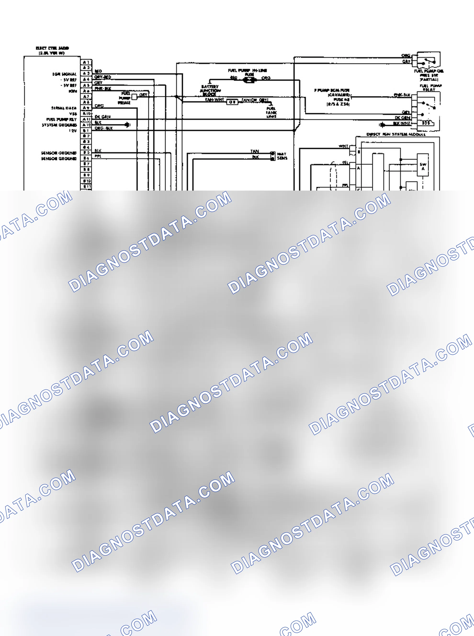Scheme 93: 1988 Cavalier 2.8L Fuel Injection Wiring Diagram