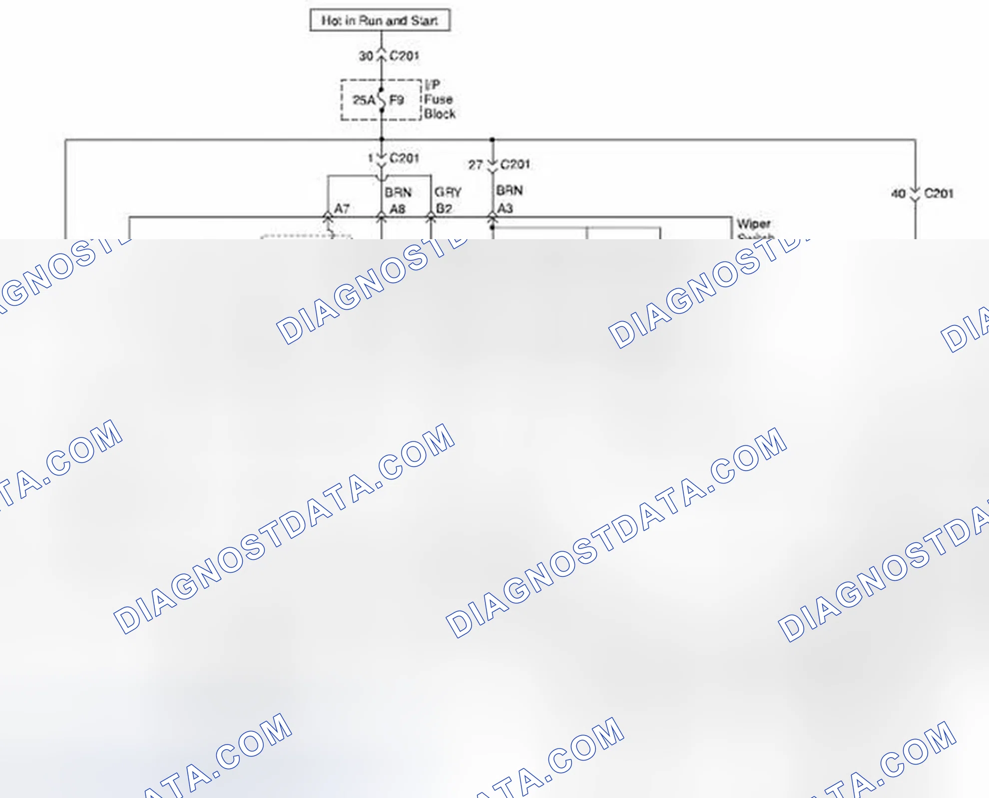 Scheme 4: For without REAR INTERMITTENT, STATION WAGON Model