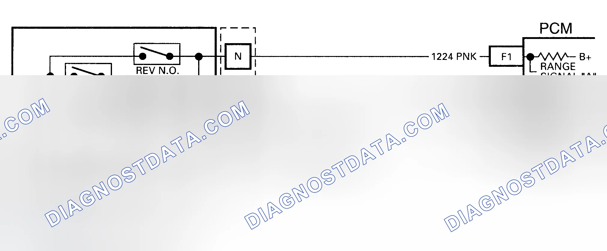 Scheme 193: Code 28 Schematic ("C", "K" & "P" Series) Transmission Range Pressure Switch