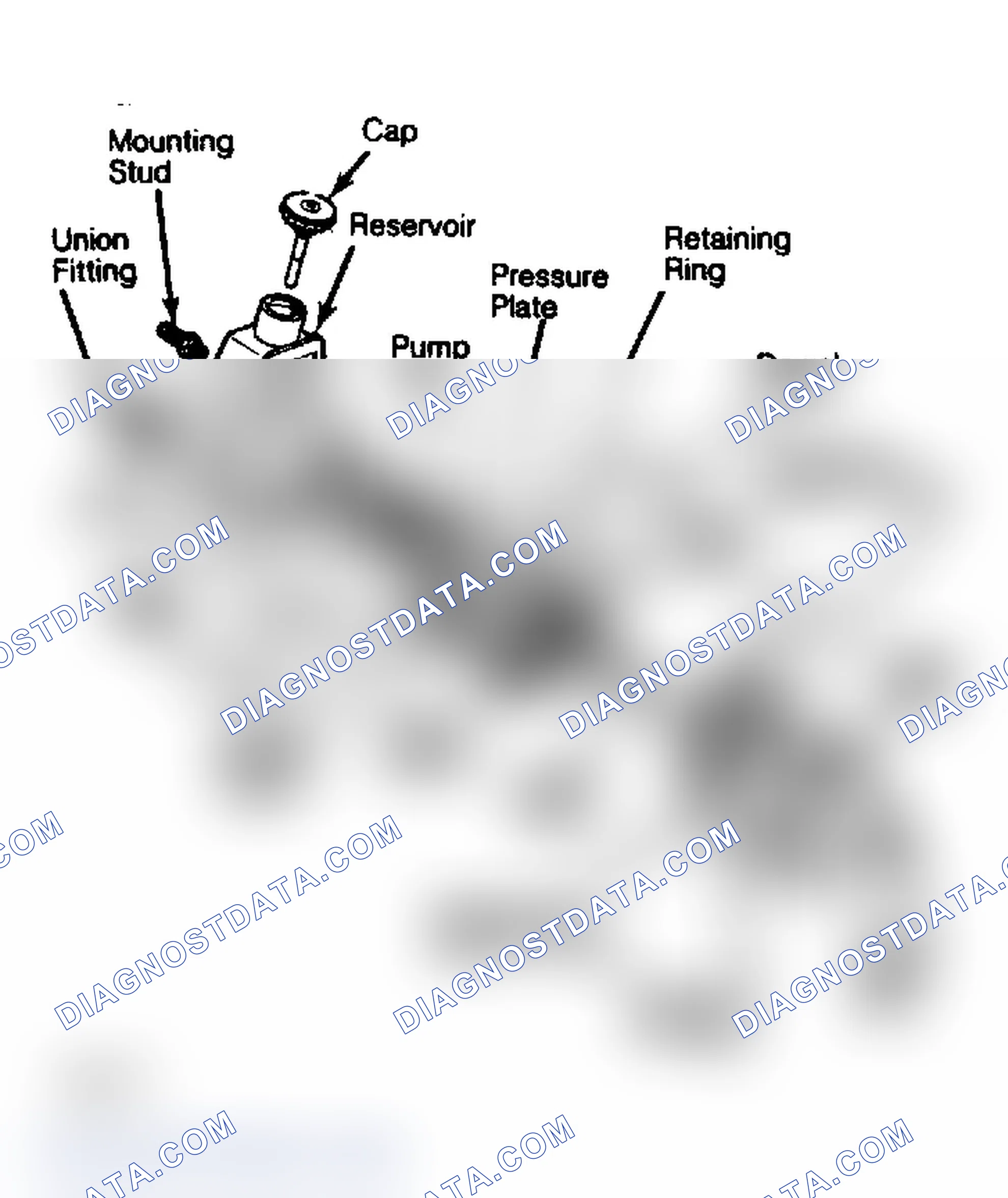 Fig. 1: Exploded View of Saginaw Vane Power Steering Pump