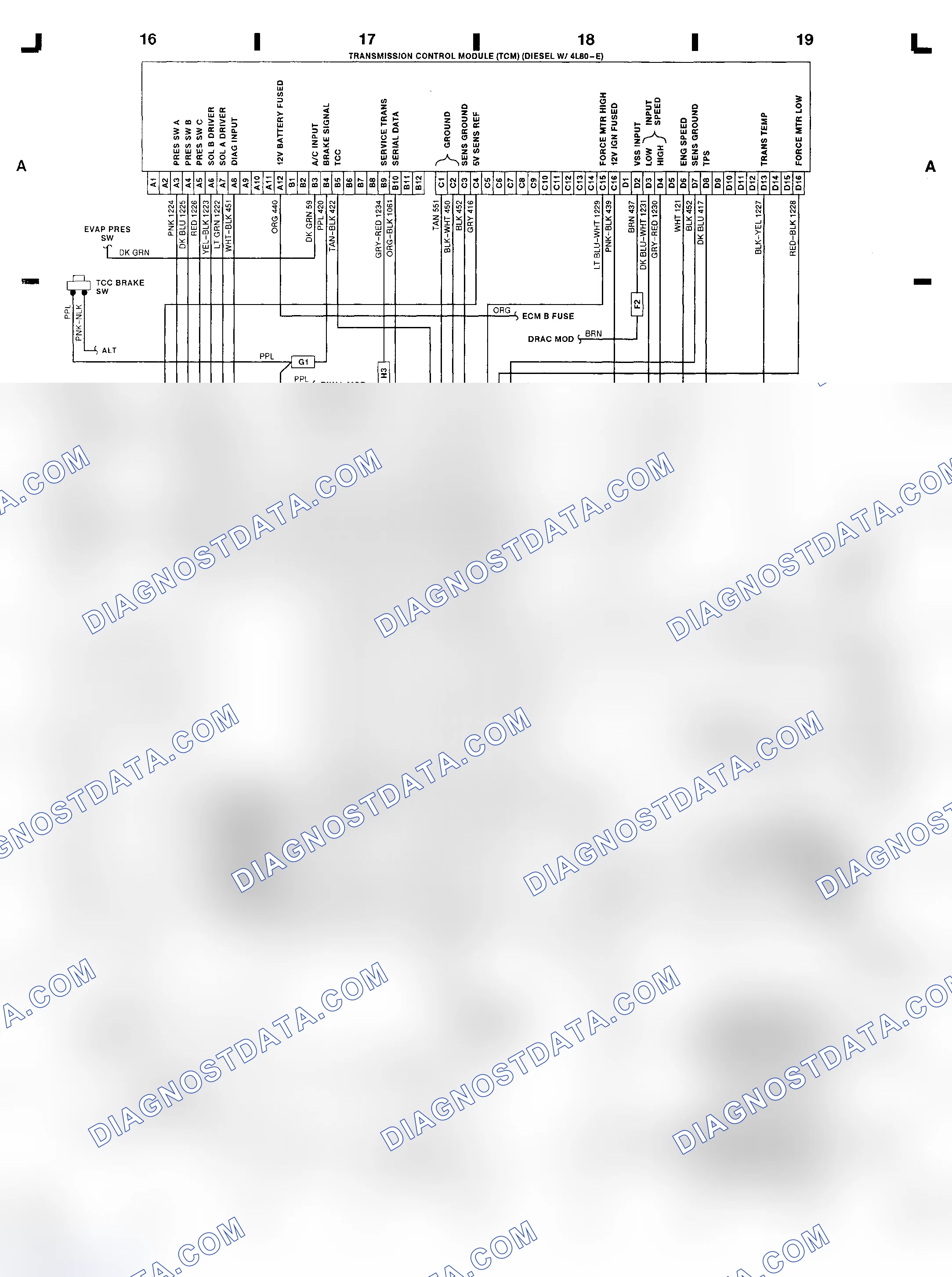Scheme 437: Wiring Diagram ("G" Series - Diesel Engine)