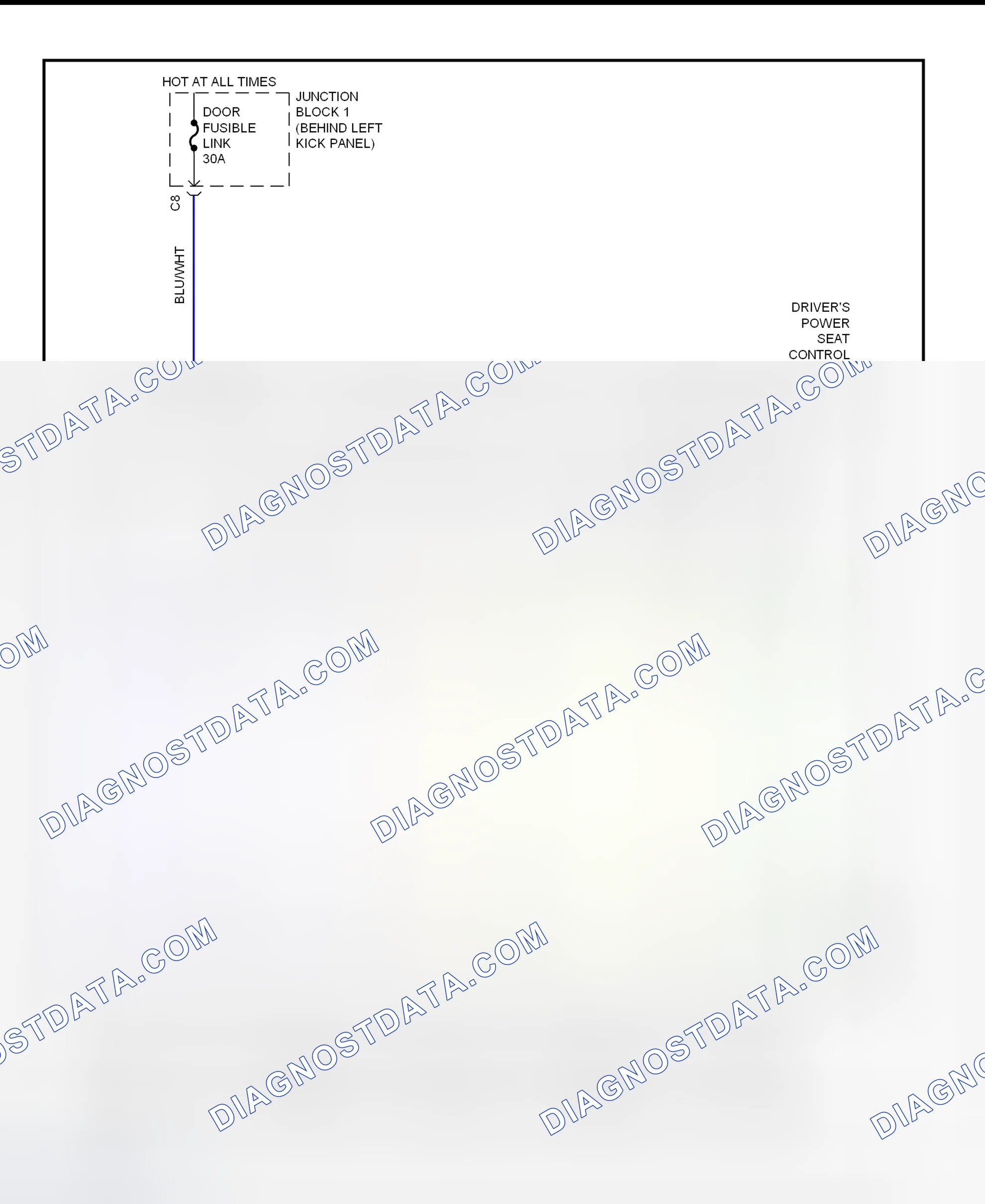 Scheme 21: Driver's Power Seat System Wiring Diagram (SC300)