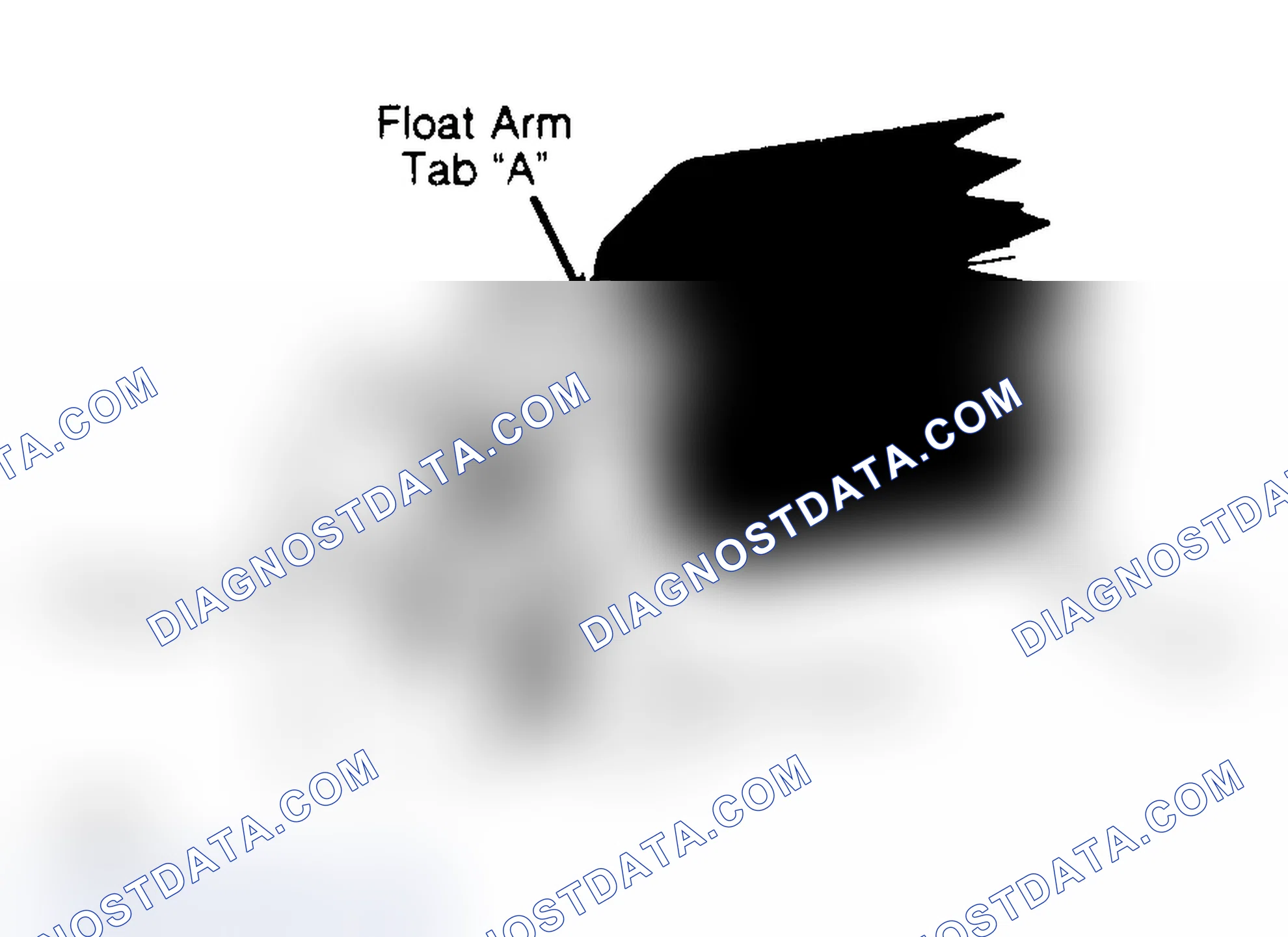 Scheme 28: Float Level Adjustment Adjust gap by bending float arm at tab "A".