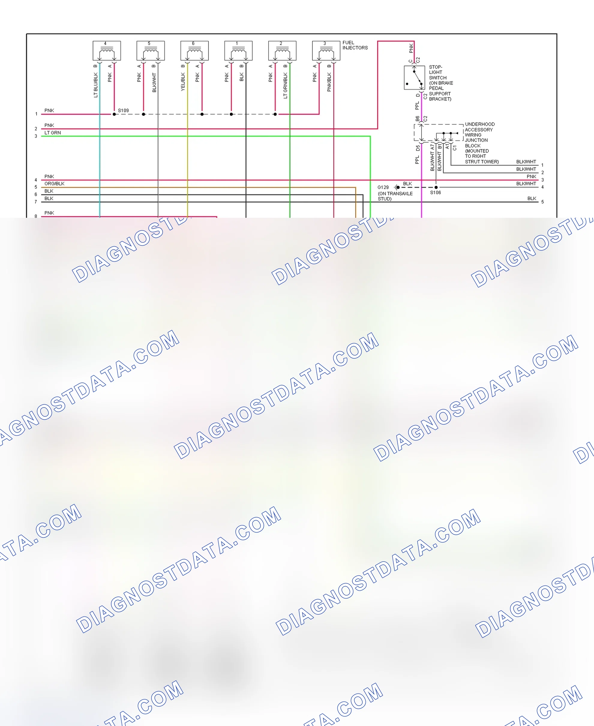 Scheme 127: PCM Wiring Diagram (Intrigue - 3.8L - 2 Of 4)