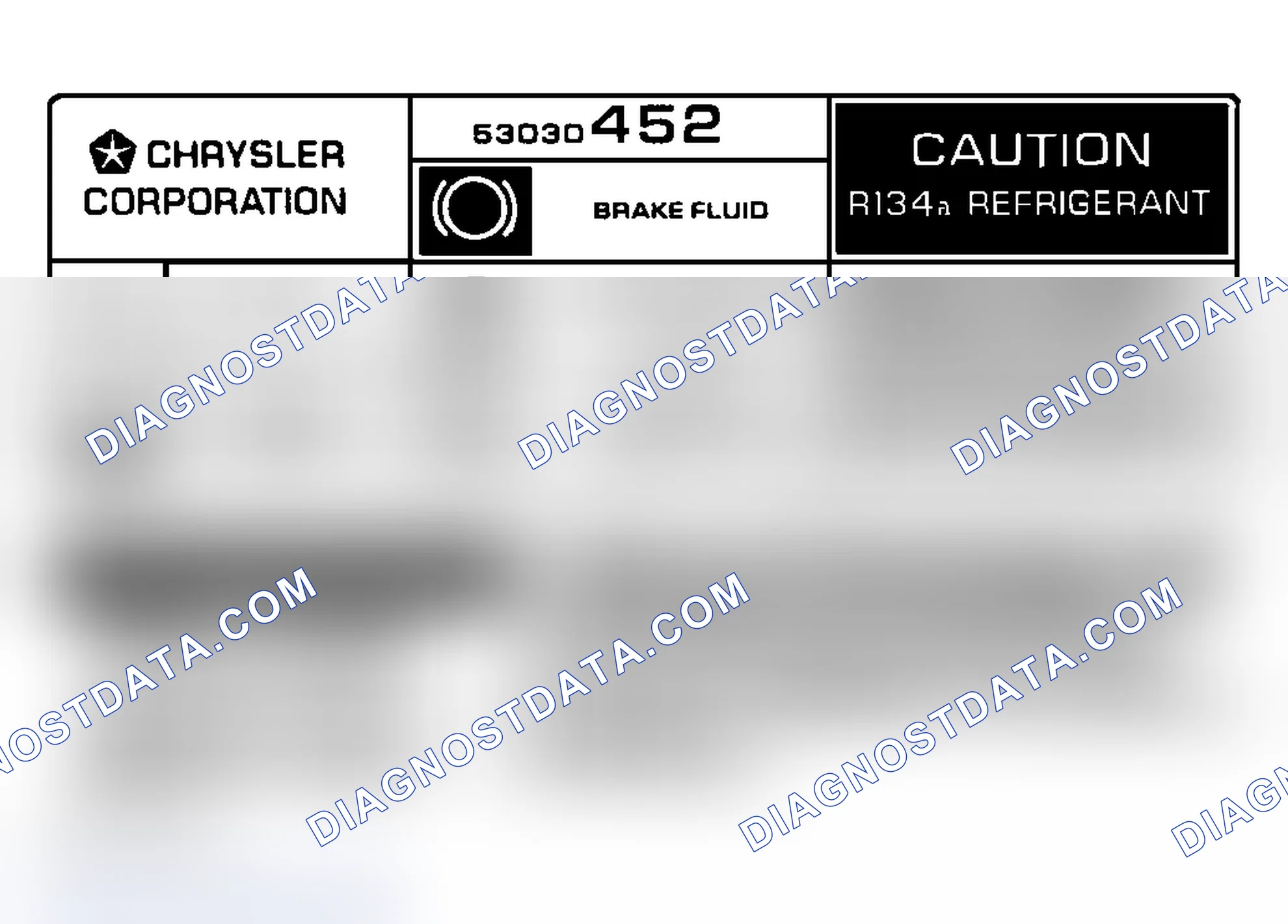 Scheme 3: Underhood A/C Specification Labels