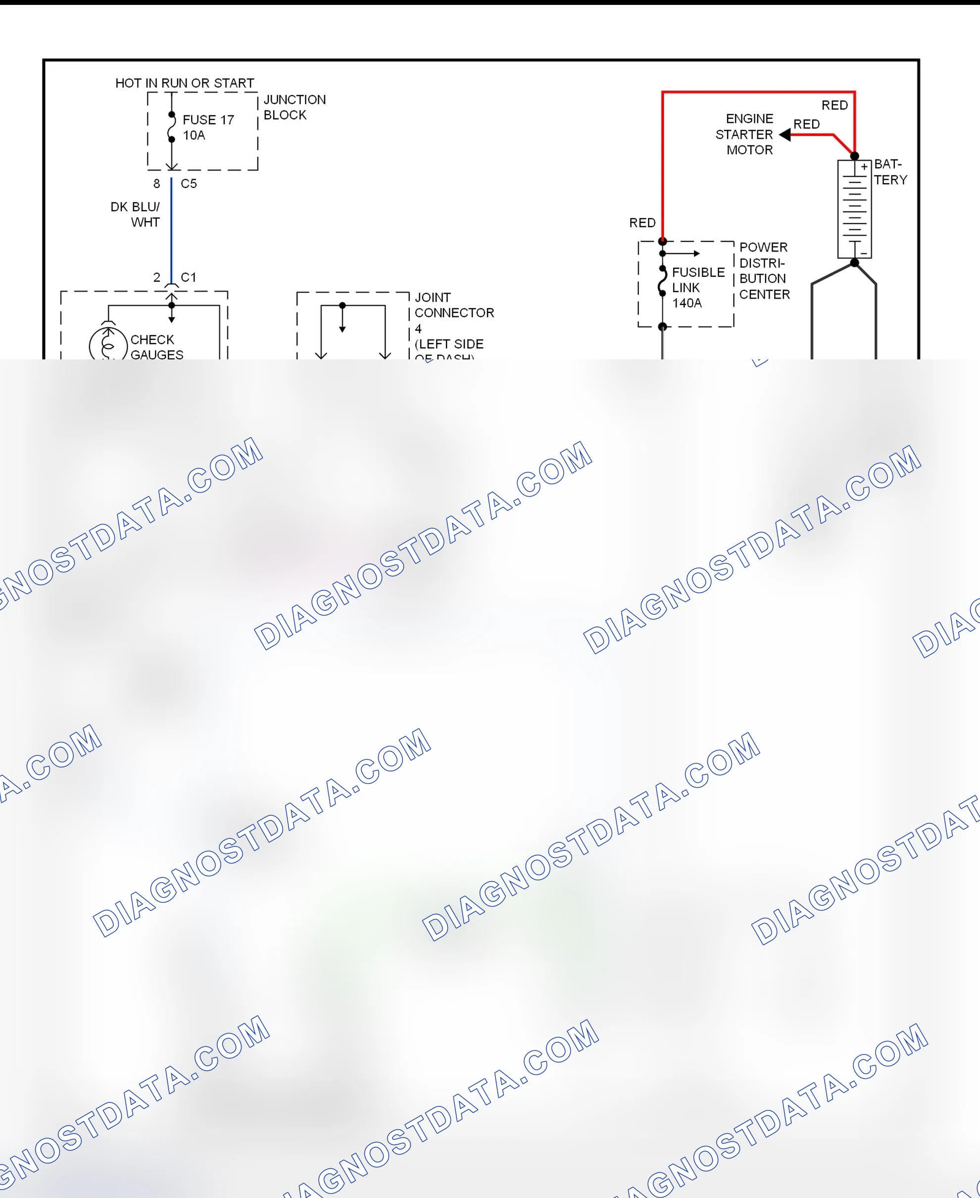 Scheme 2: Charging System Wiring Diagram (Durango)