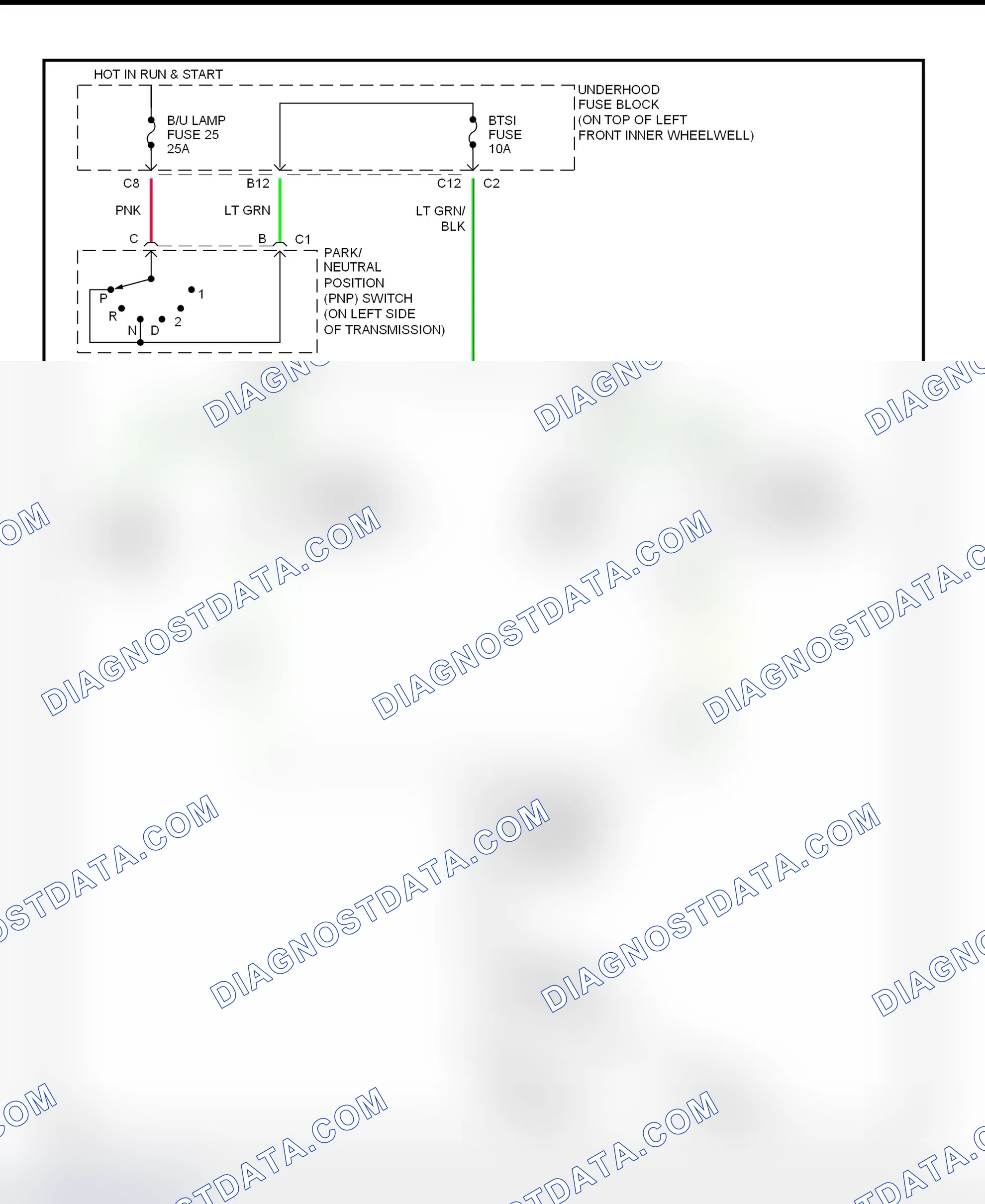 Scheme 36: Shift Interlock System Wiring Diagram (2002 Blazer - Jimmy Canadian, Sonoma & S10 Pickup - With Column Shift)