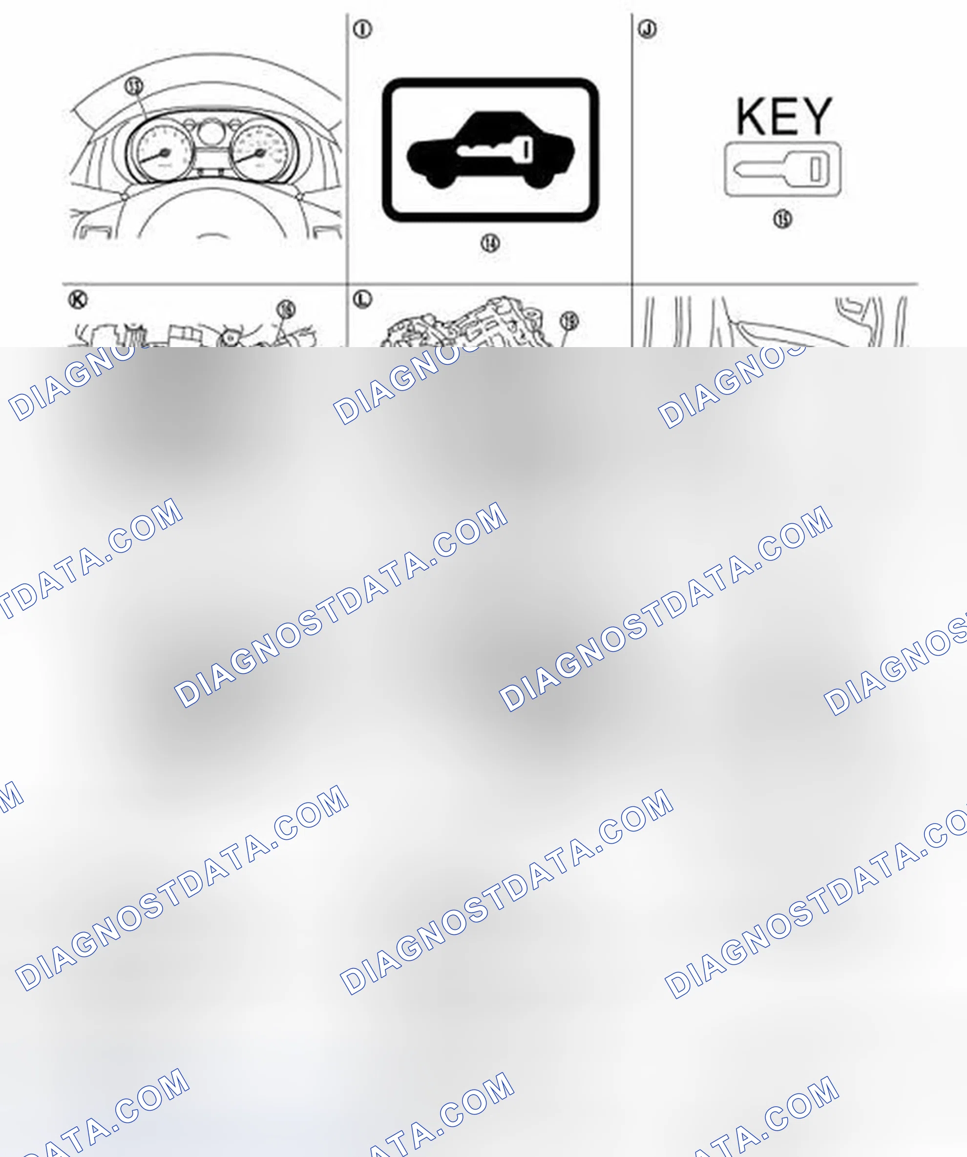 Scheme 155: Identifying Intelligent Key System/Engine Start Component Parts Location (2 Of 2)