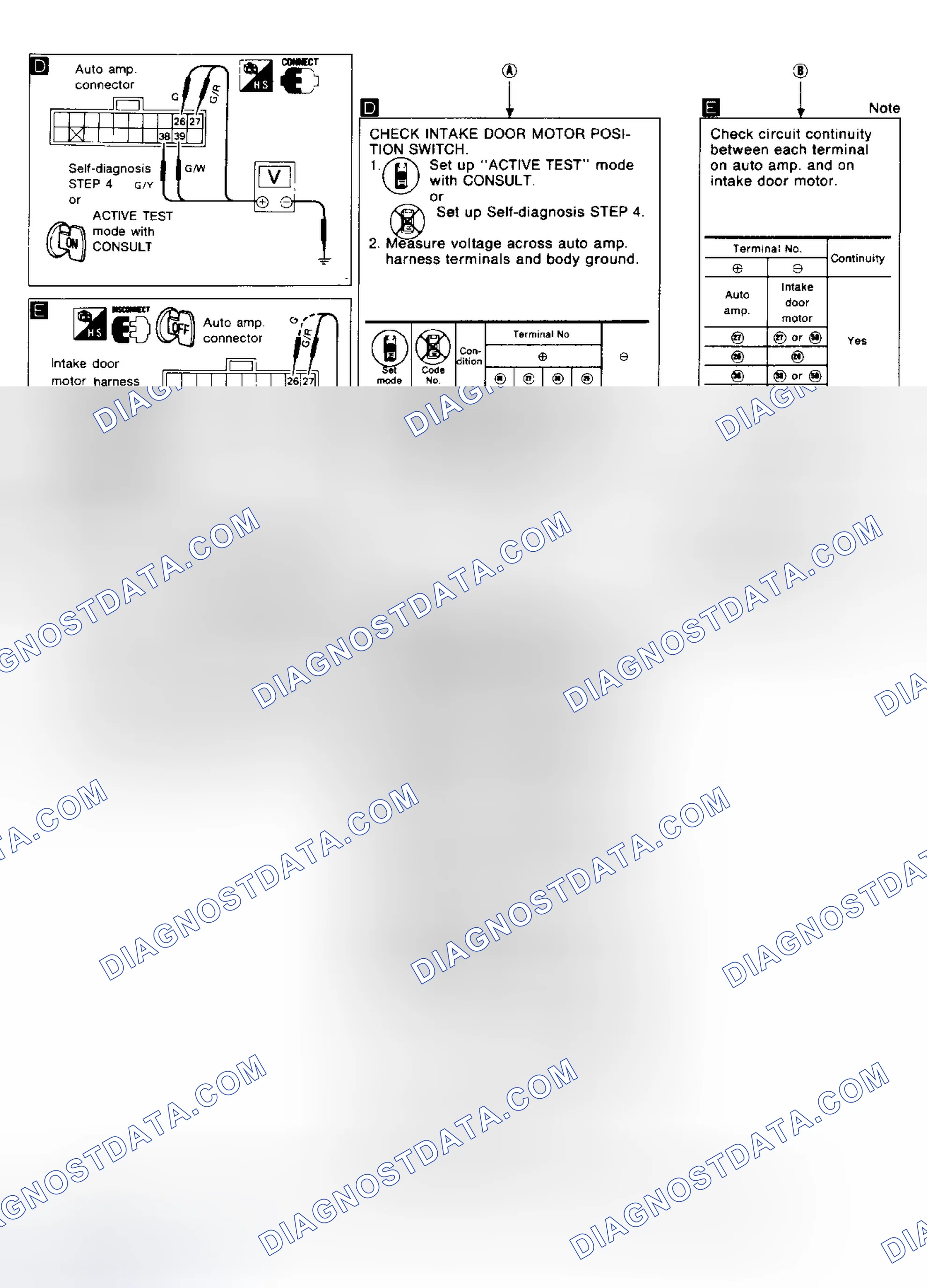 Scheme 30: Diagnostic Procedure 15 (2 Of 2) Intake Door Motor Does Not Operate Normally