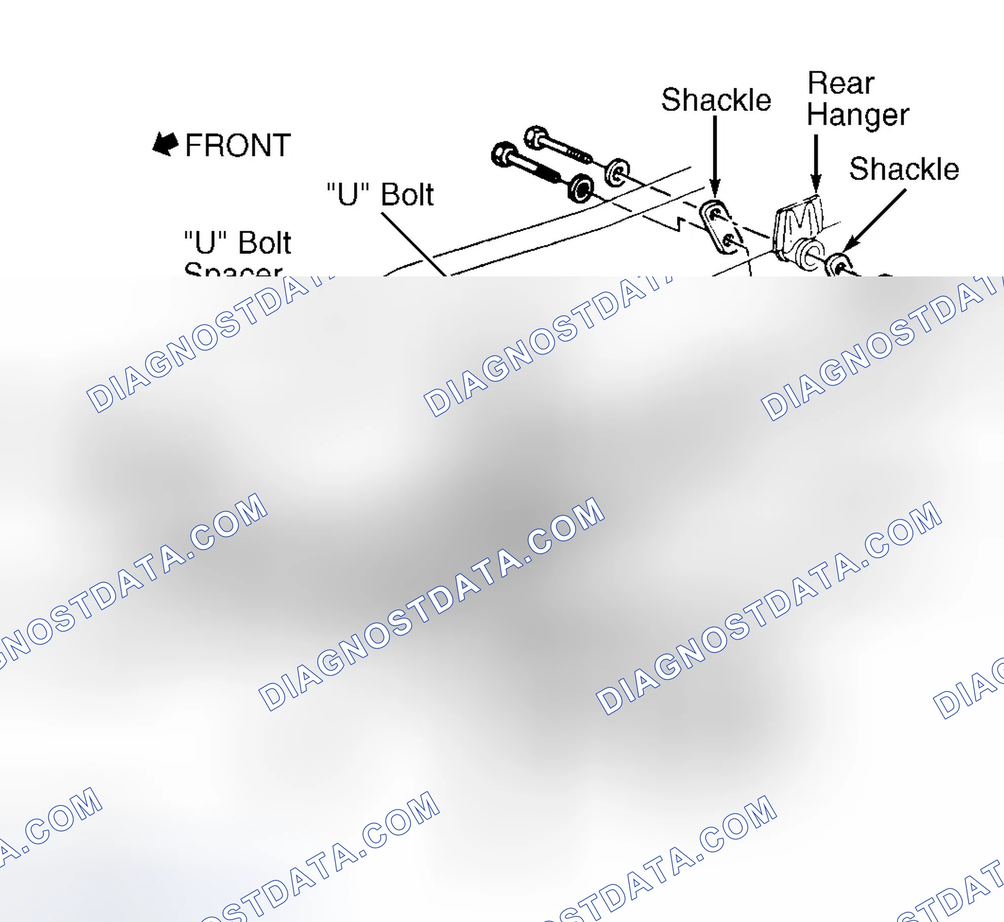Scheme 18: Removing & Installing Leaf Spring (Commercial Van - C35 Pickup Similar)