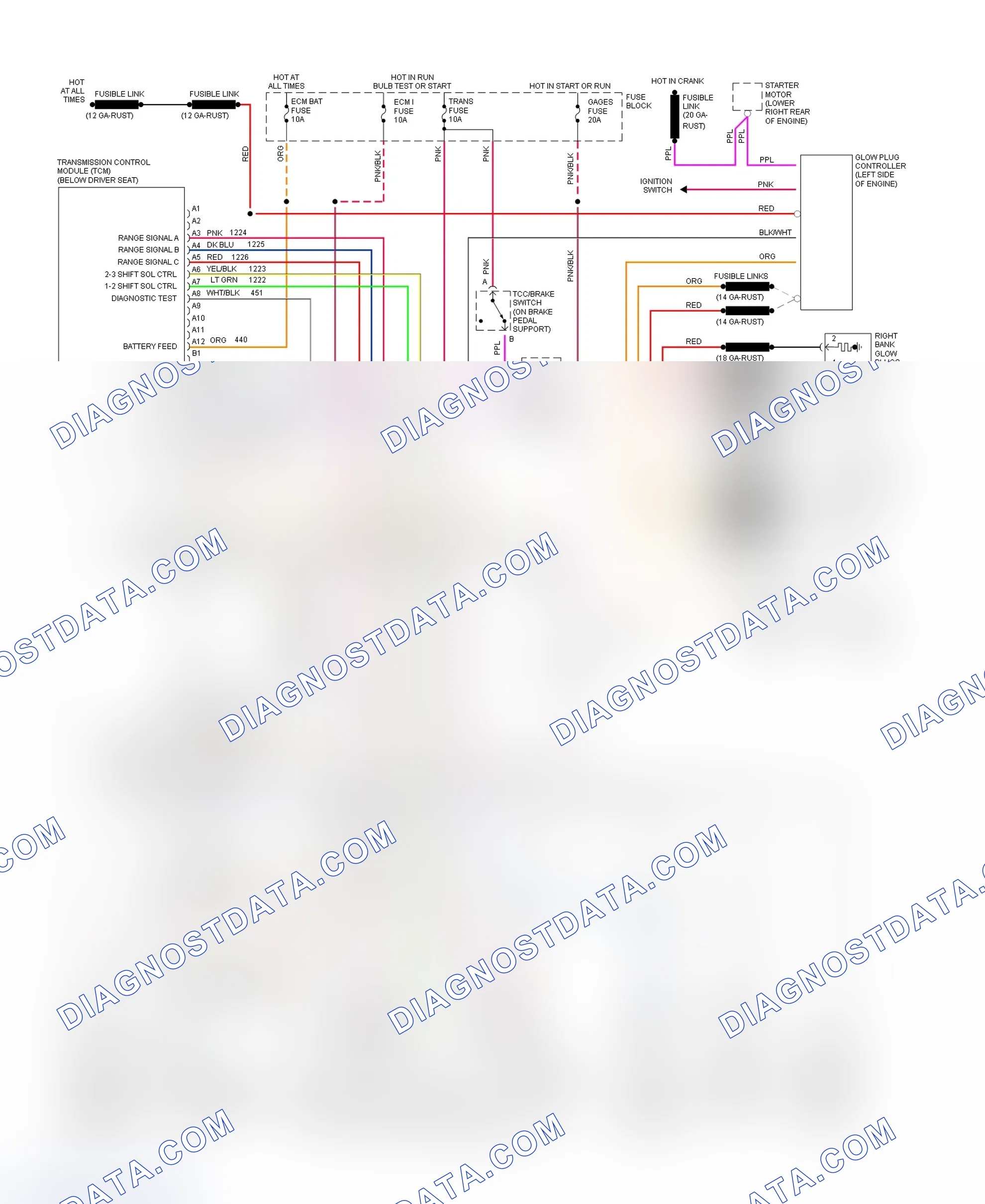 Scheme 397: Wiring Diagram For Van - VIN Y With 4L80-E