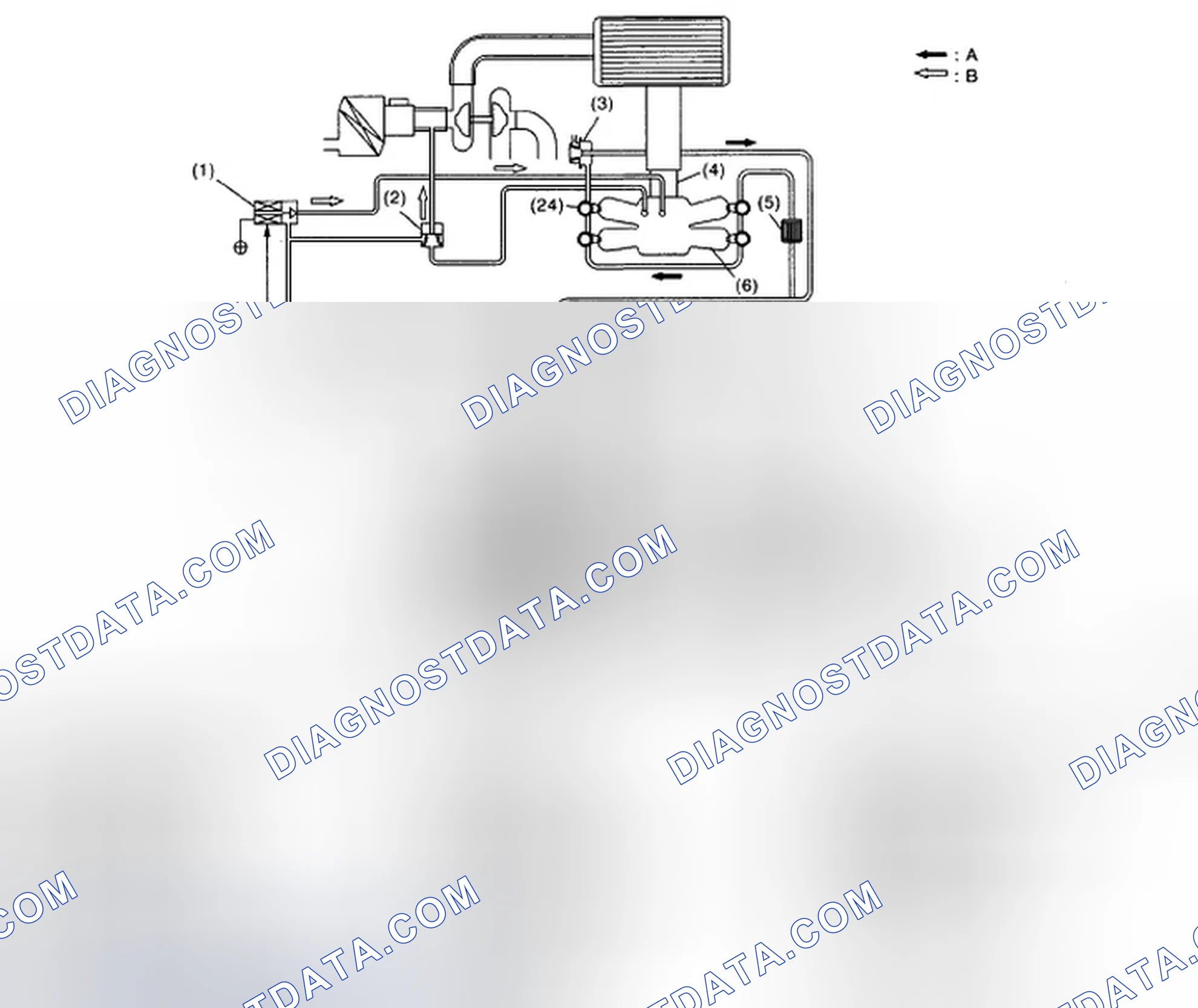 Scheme 102: Identifying Fuel Line And Evaporation Fuel Line And Flow Diagram