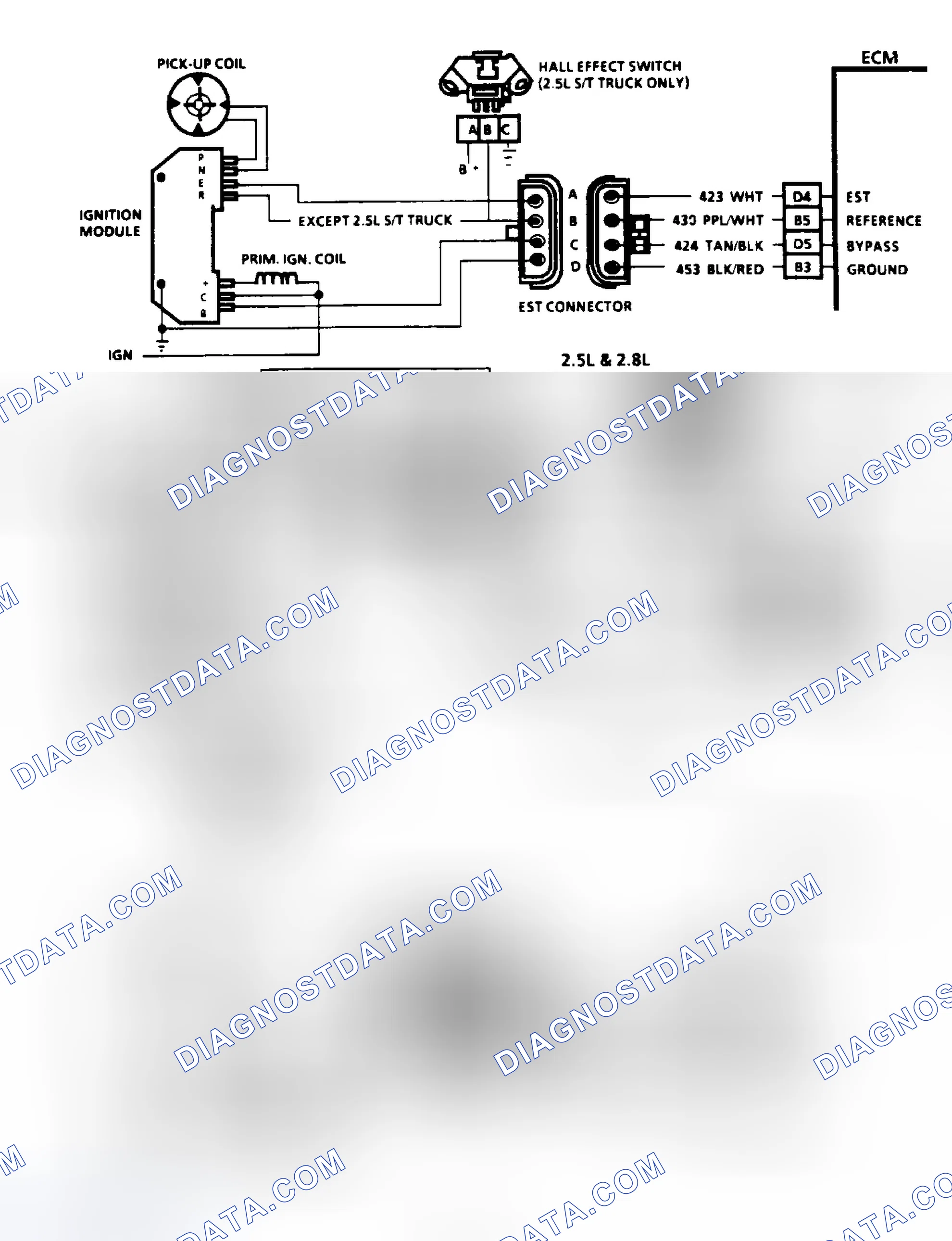 Scheme 69: Code 42: EST With HEI Ignition Circuit Diagram