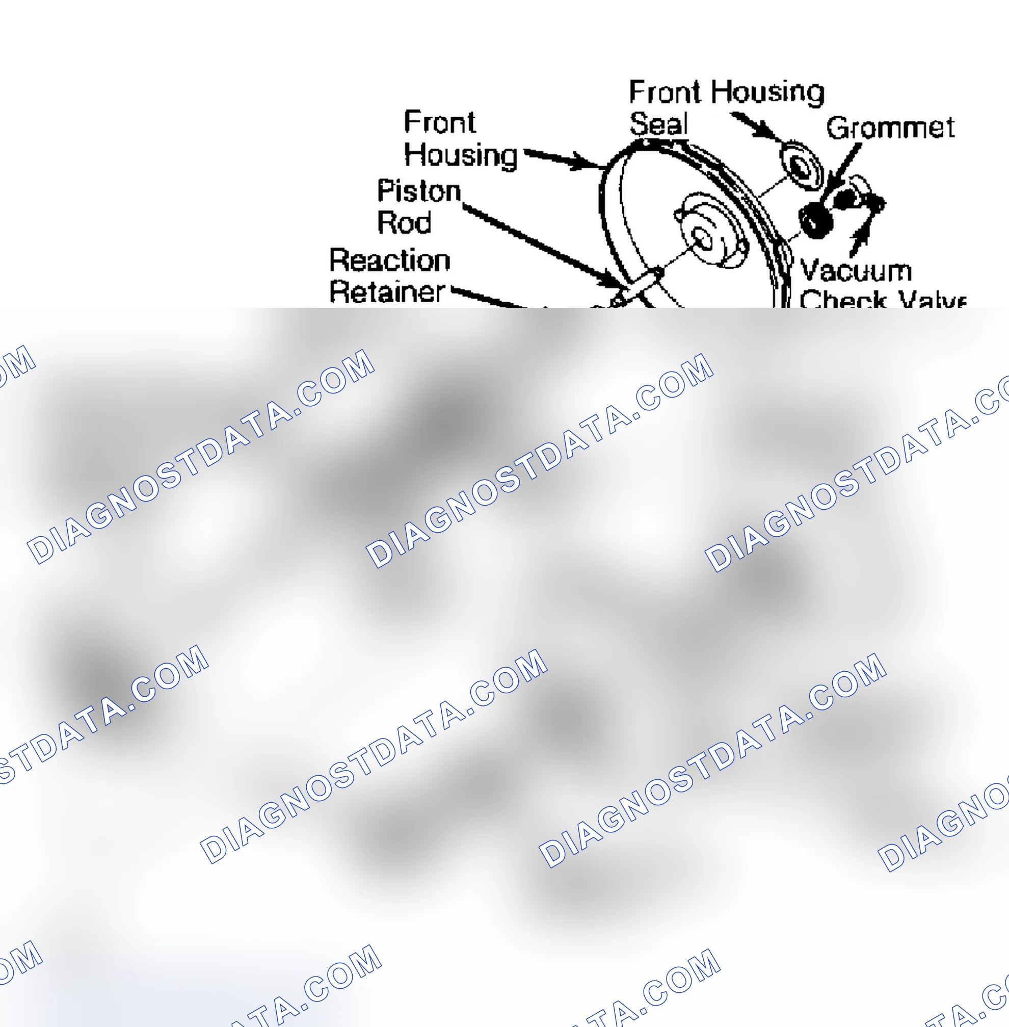 Scheme 8: Typical Delco-Moraine Single Diaphragm Power Brake Unit Do not disassemble power push rod assembly.