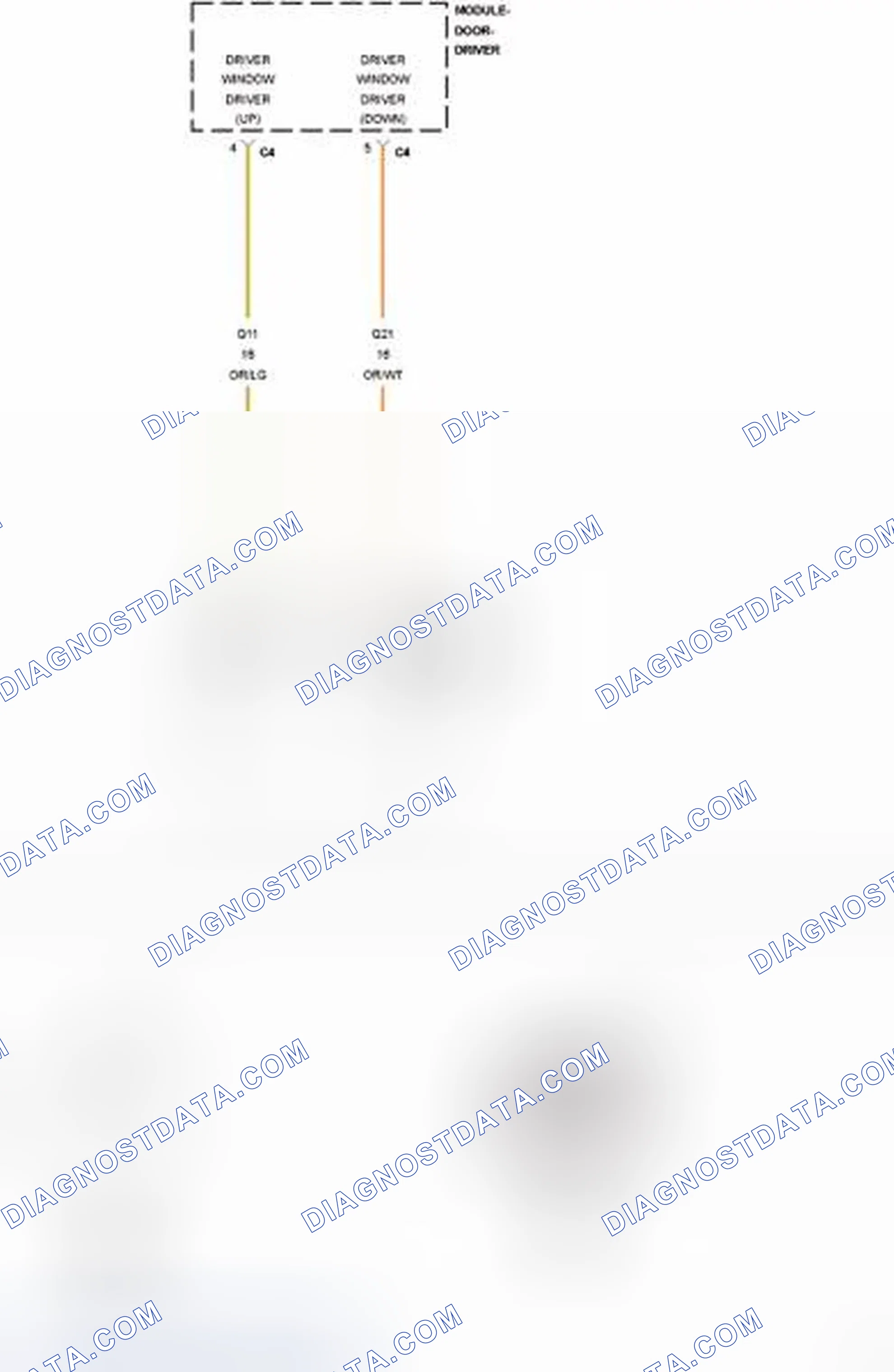 Scheme 164: B1853-11-DRIVER WINDOW CONTROL - CIRCUIT SHORT TO GROUND