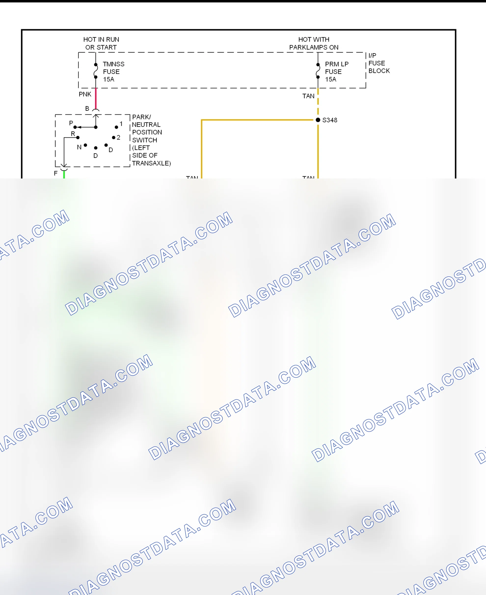 Scheme 46: Back-Up Lights Wiring Diagram (Aurora & Riviera)