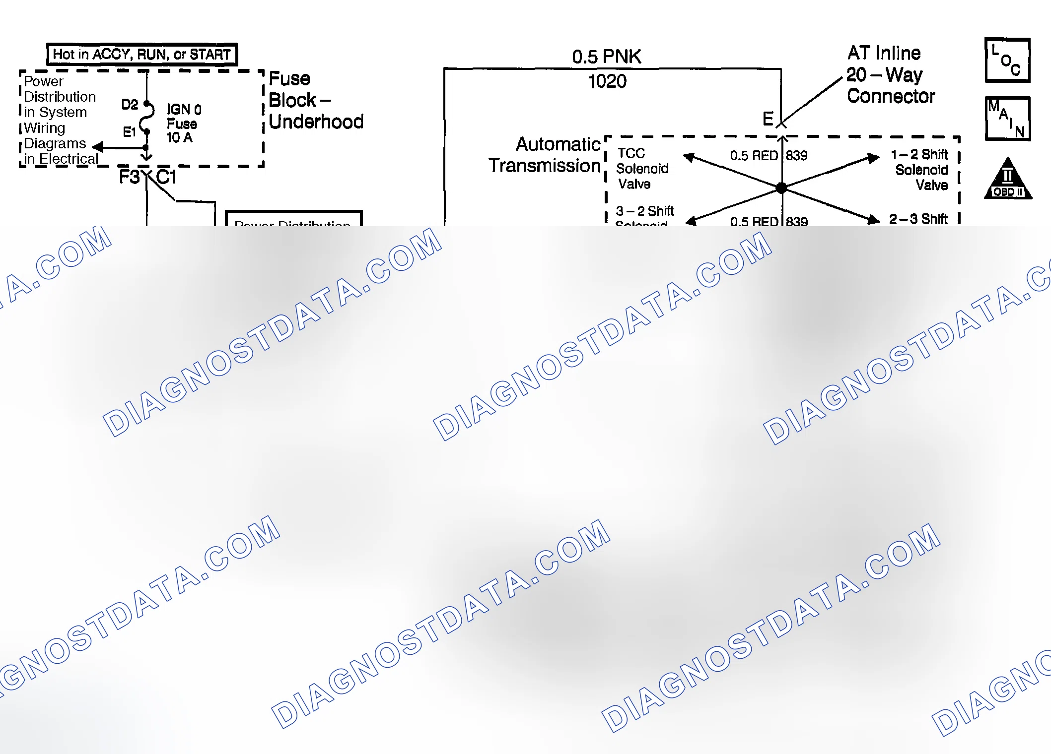 Scheme 392: DTC P1860: Open, Short To Ground Or Short To Power In The TCC PWM Solenoid Valve Circuit