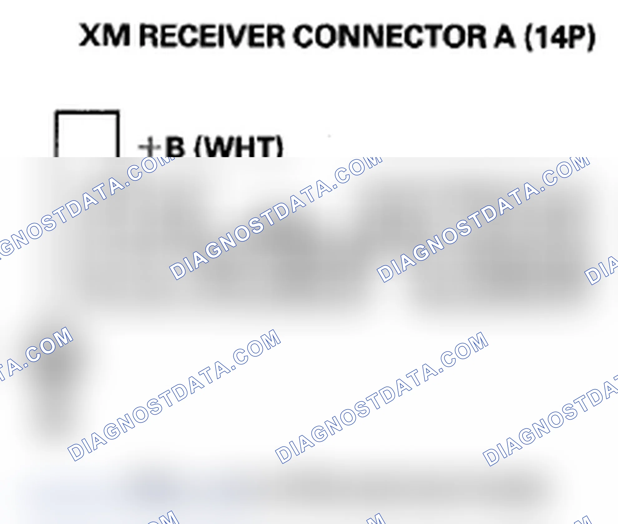 Scheme 290: XM radio preset memory is lost (without navigation)