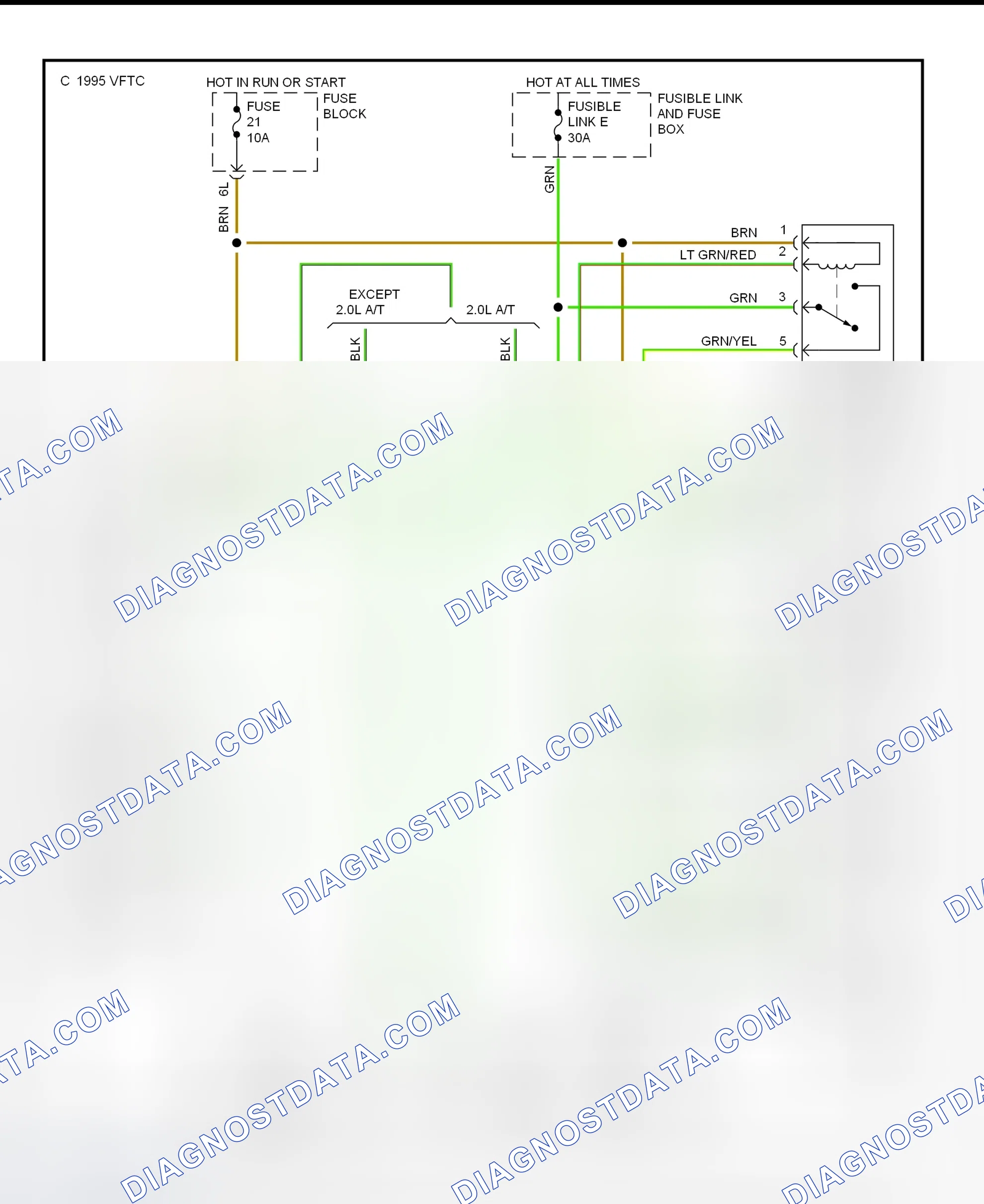 Scheme 4: Electric Cooling Fan System Wiring Diagram (1997 Sentra & 200SX)