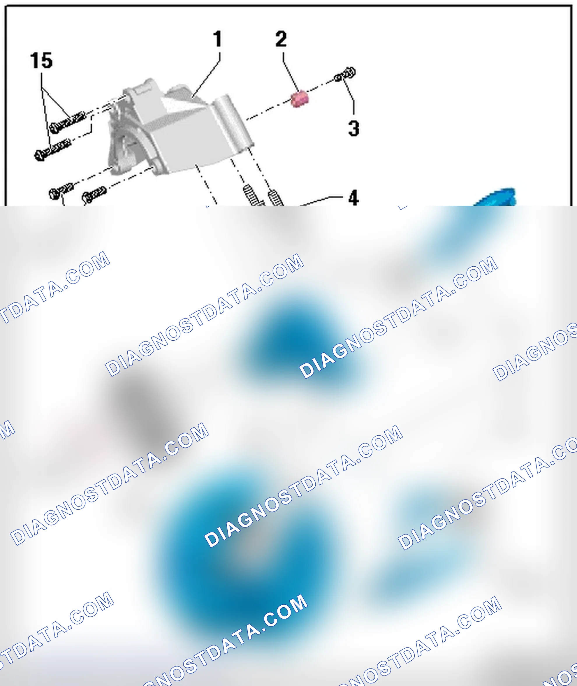 Scheme 246: POWER STEERING PUMP, VEHICLES WITHOUT DYNAMIC STEERING (6-CYLINDER FSI)