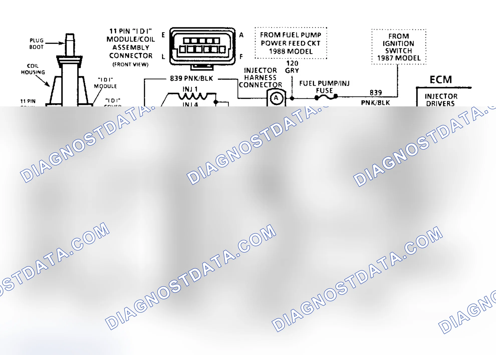 Scheme 5: Chart C4M Schematic - IDI Misfire Diagnosis