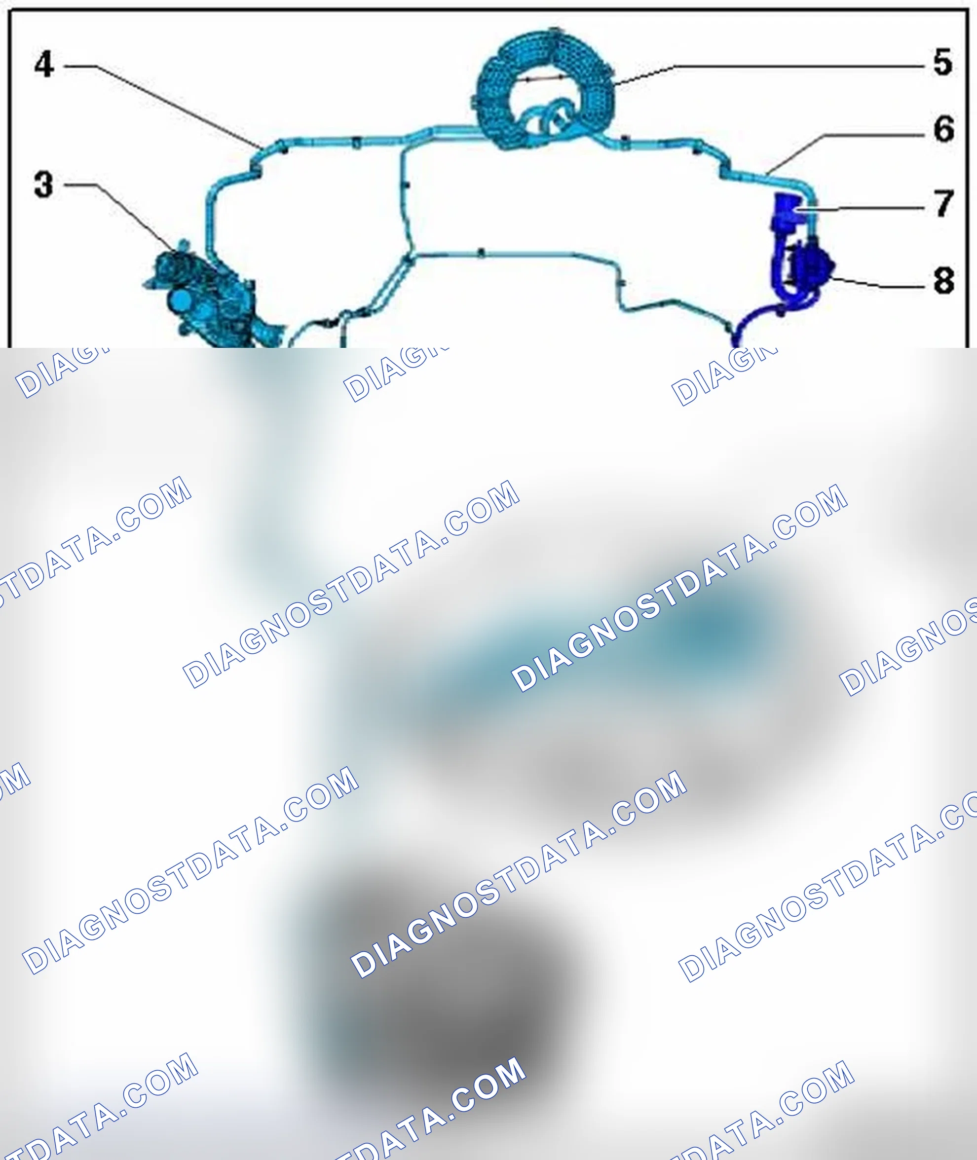 Scheme 176: EVAP CANISTER AND TANK LEAK DETECTION SYSTEM, HOSE DIAGRAM