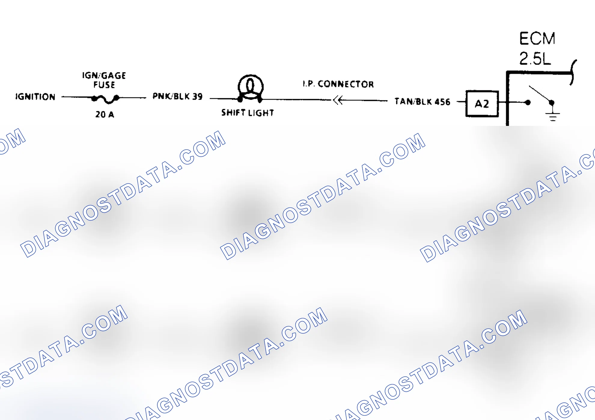 Scheme 137: Manual Transmission Shift Light Check Schematic