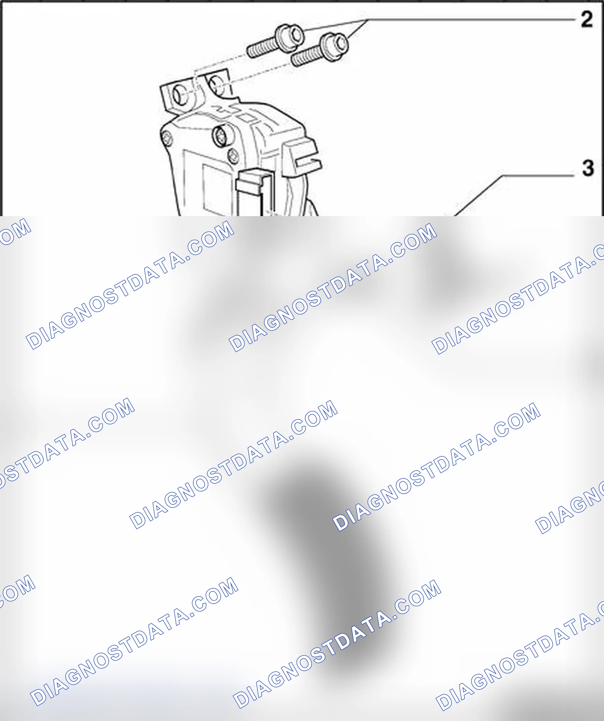 Scheme 104: Accelerator pedal mechanism, assembly overview