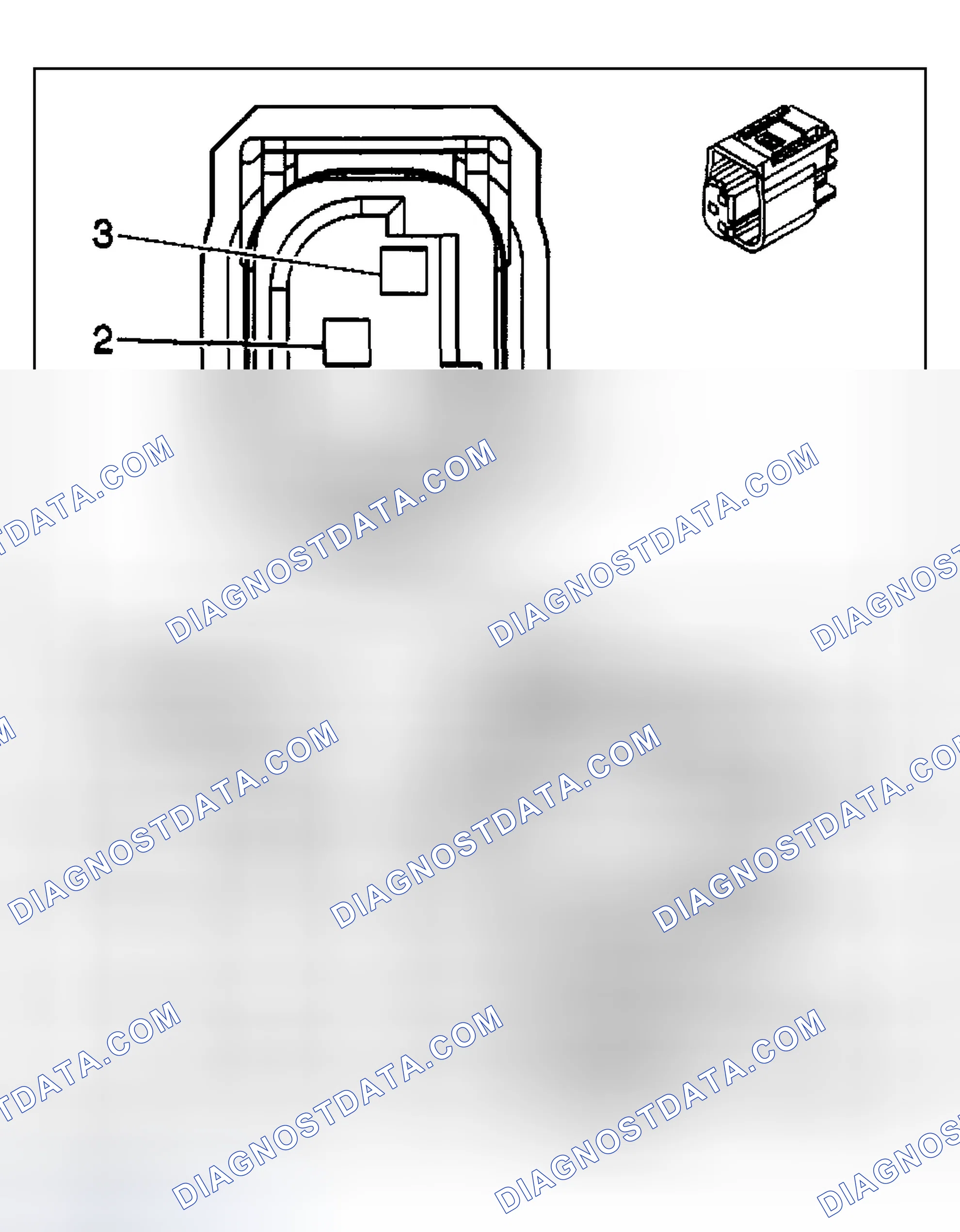 Scheme 4: Rear Parking Assist Connector End Views