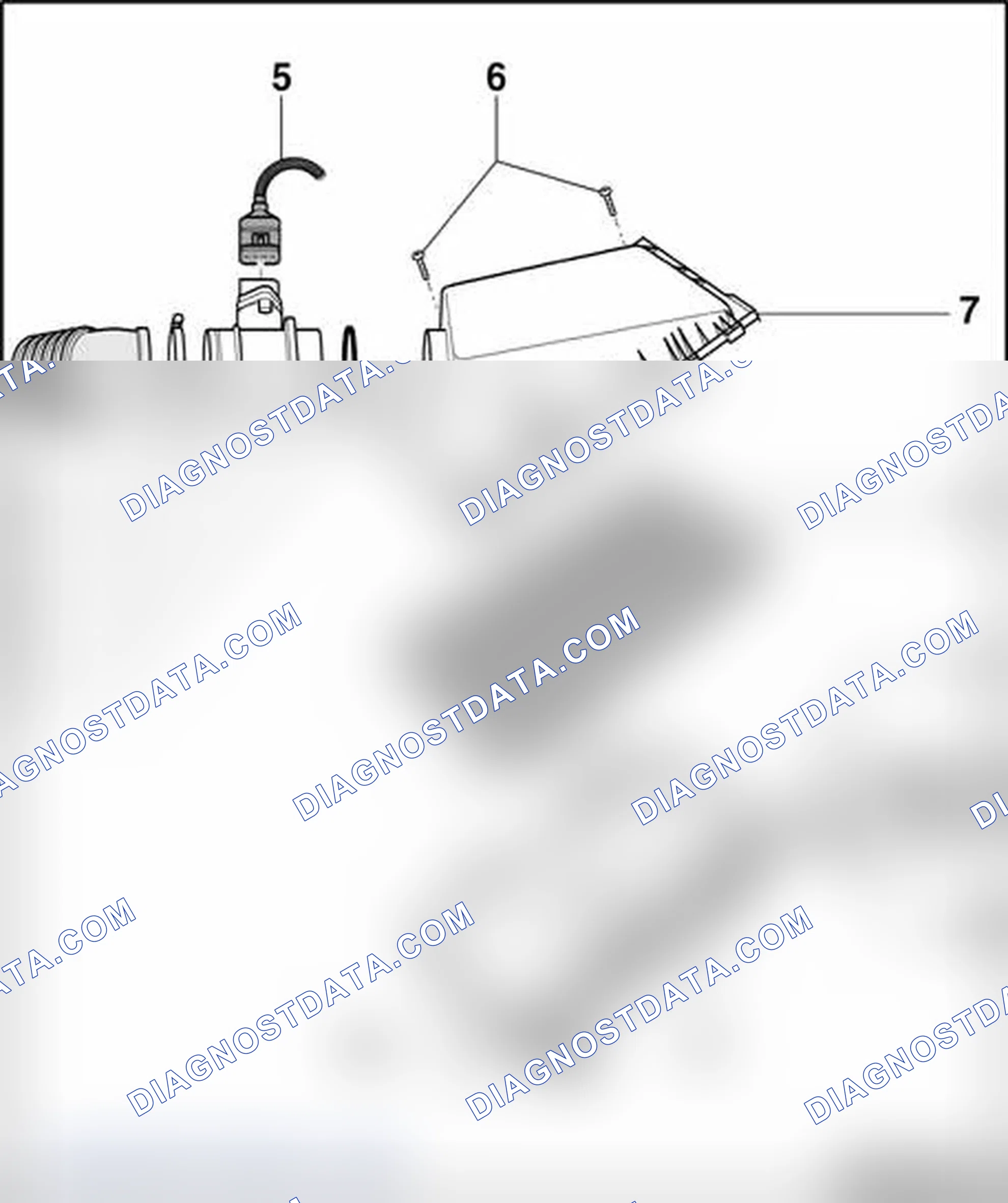 Scheme 190: Air filter, disassembling and assembling