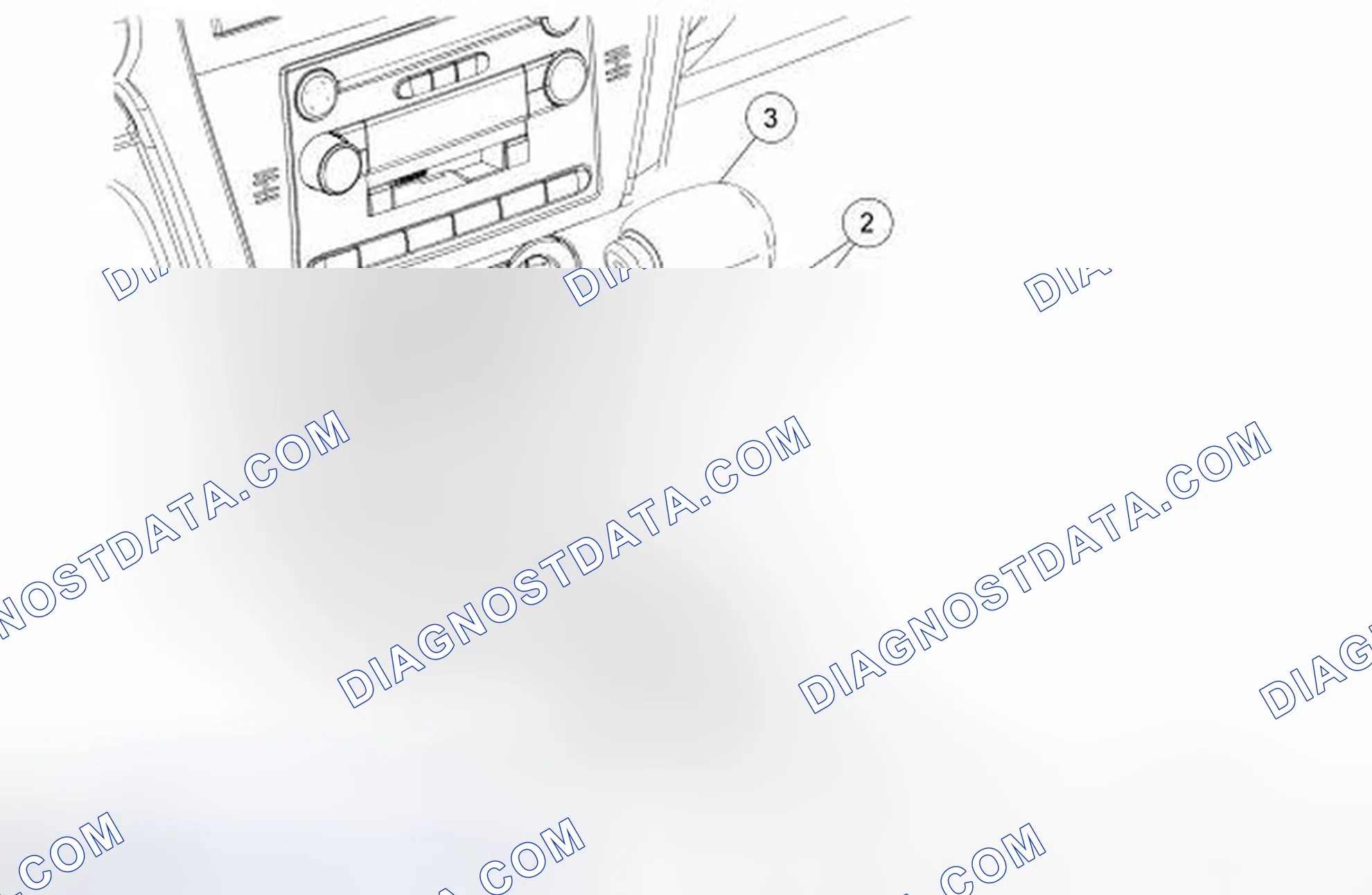 Scheme 502: Selector Lever Knob - 2.3L, 3.0L