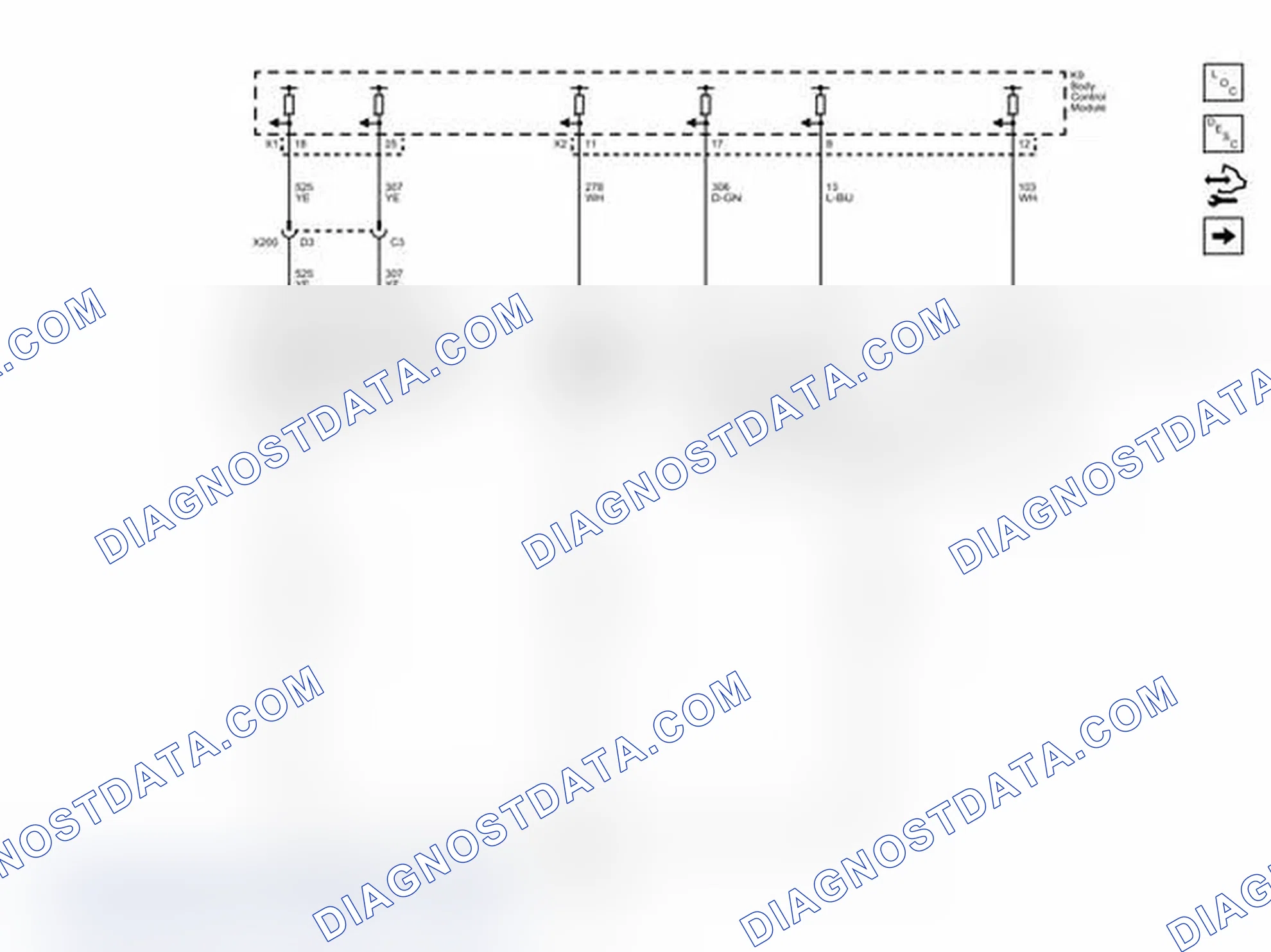 Scheme 1: Headlamp and Daytime Running Lamp Controls Wiring Schematics