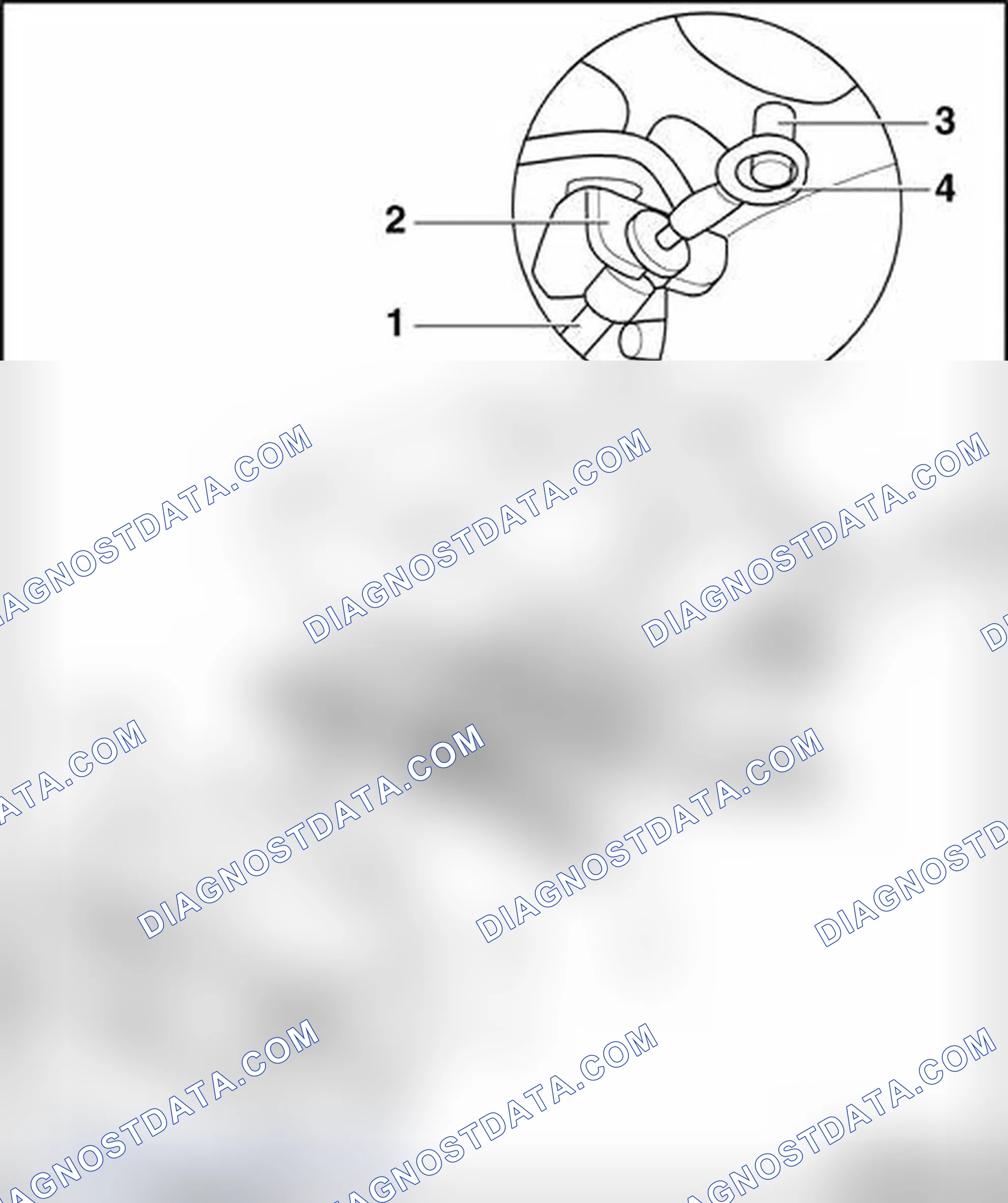 Scheme 199: Bowden cable of seat height adjuster unit, removing and installing