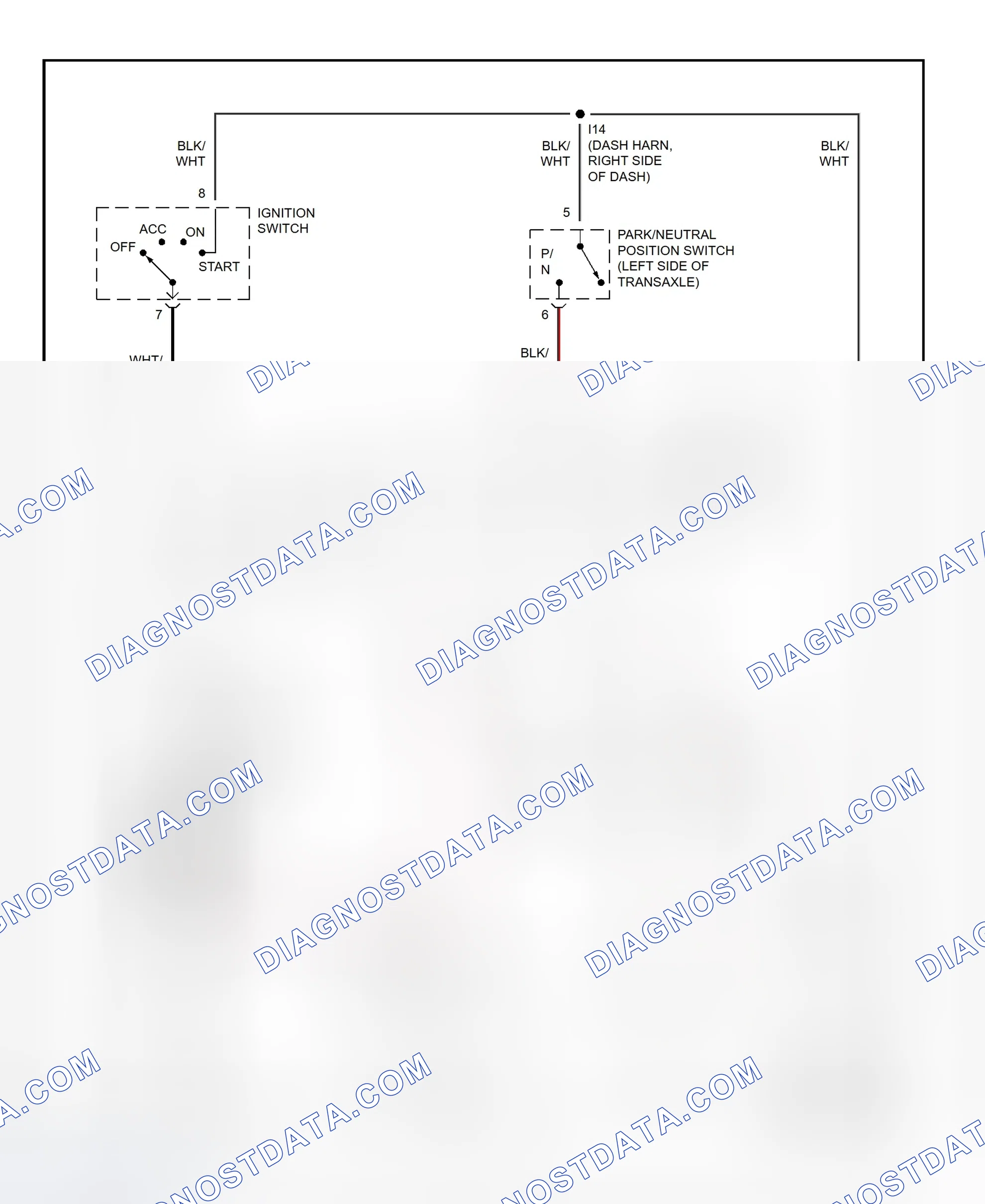 Fig. 18: Starting System Wiring Diagram (Avalon)